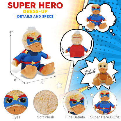 SUPER-SOFT PLUSH - SITTING DUCK SUPER HERO