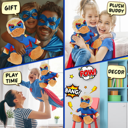SUPER-SOFT PLUSH - SITTING DUCK SUPER HERO
