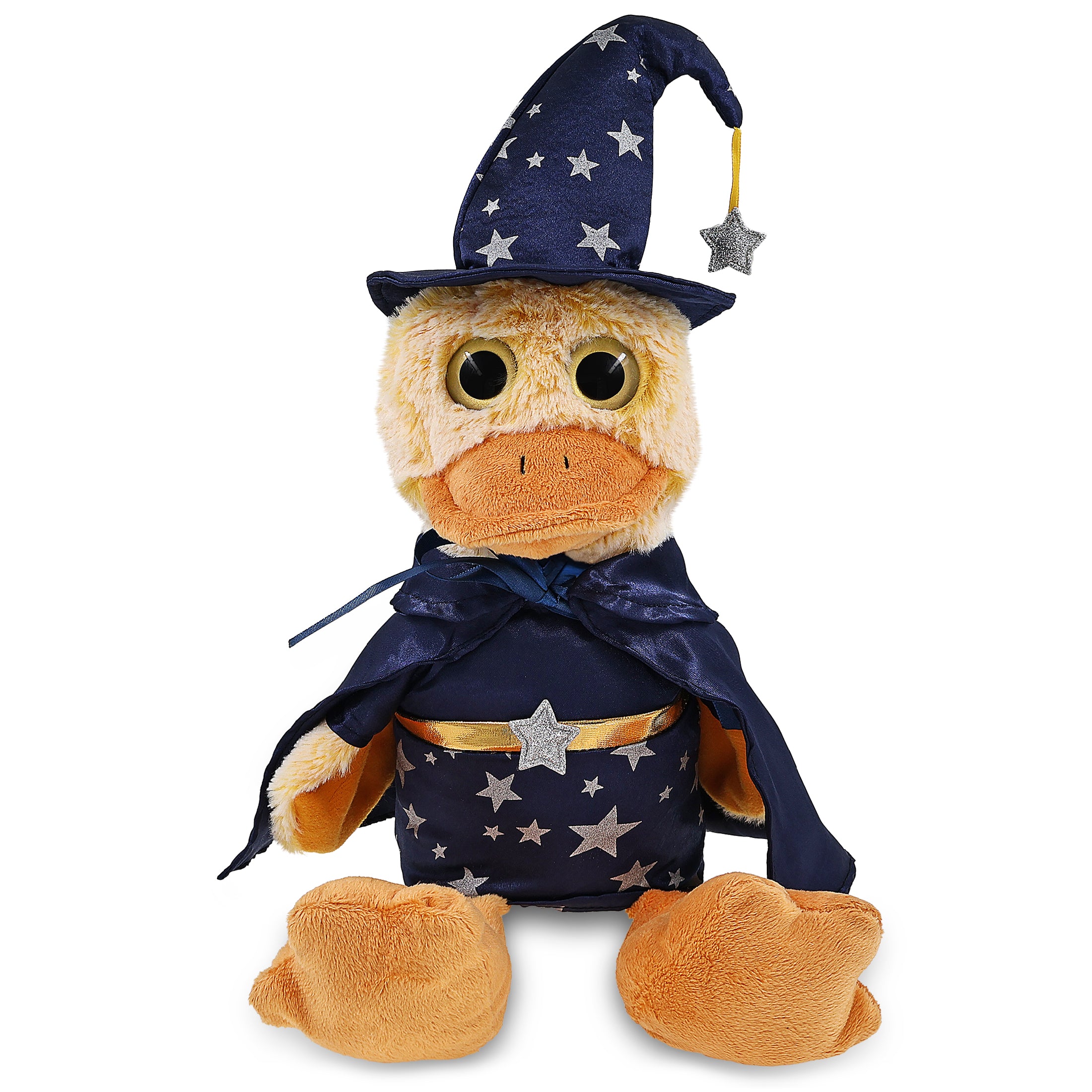SUPER-SOFT PLUSH - SITTING DUCK WITH WIZARD DRESS UP