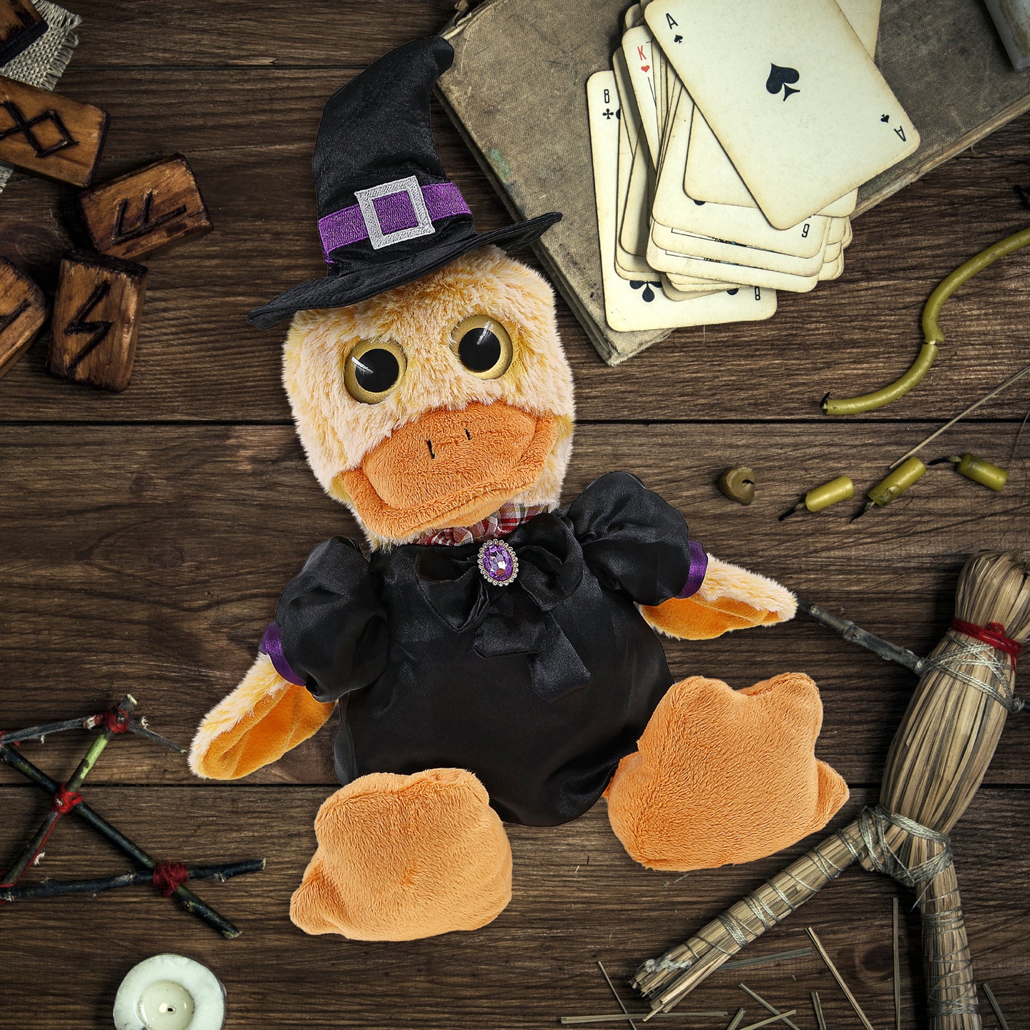 SUPER-SOFT PLUSH - SITTING DUCK WITCH