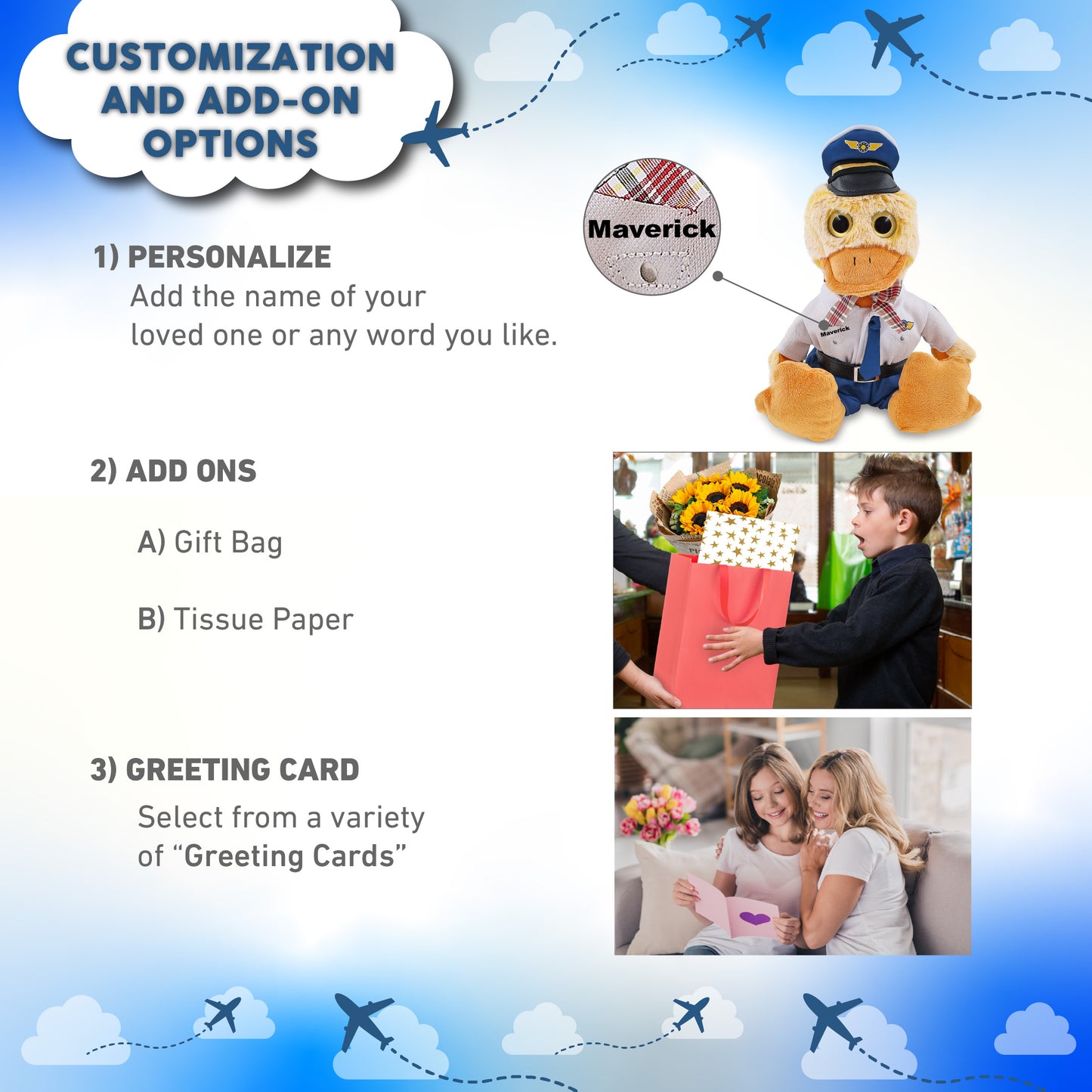 SUPER-SOFT PLUSH - SITTING DUCK WITH PILOT DRESS UP