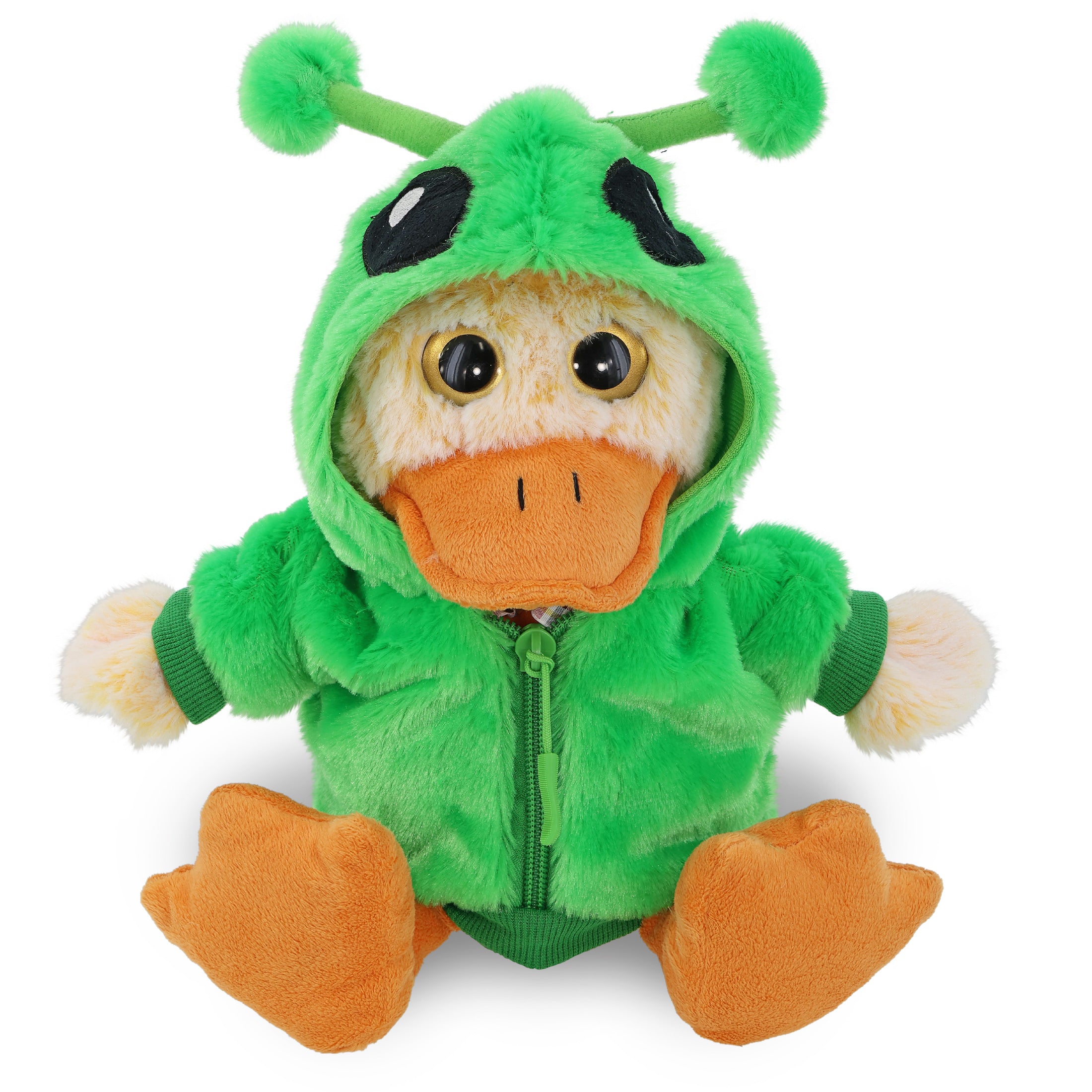 SUPER-SOFT PLUSH - SITTING DUCK WITH ALIEN SWEATER