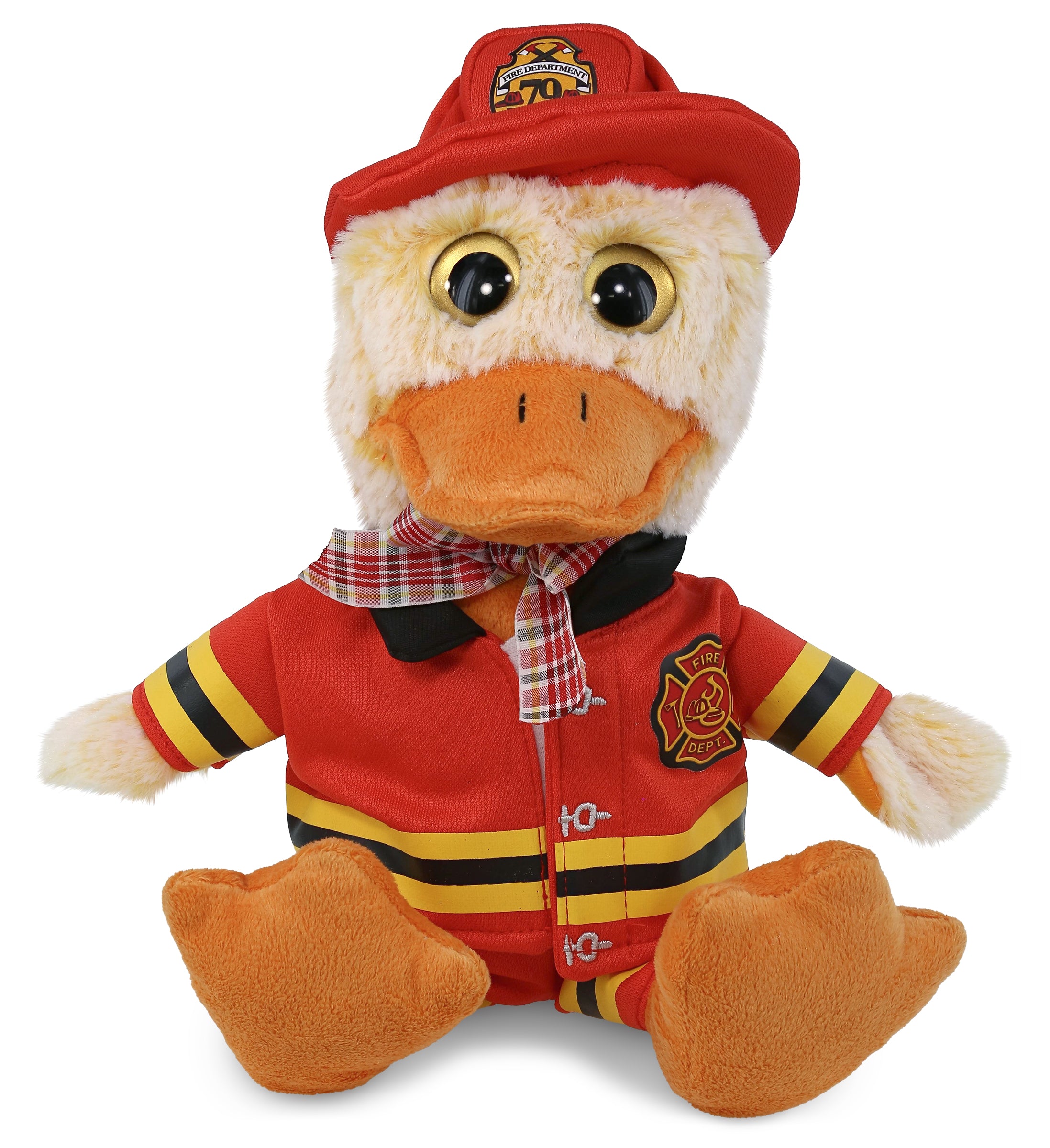 PLUSH FIREMAN - SUPER-SOFT PLUSH - SITTING DUCK