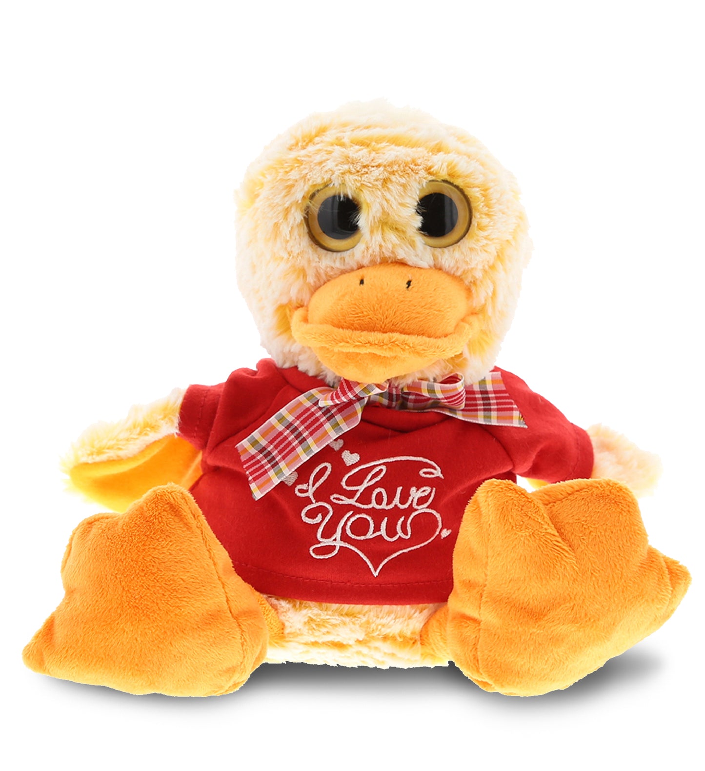 PLUSH I LOVE YOU RED SHIRT- SUPER-SOFT PLUSH - SITTING DUCK
