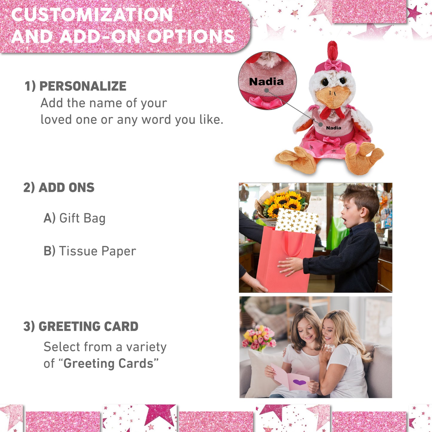 SUPER-SOFT PLUSH - SITTING ROOSTER BALLERINA