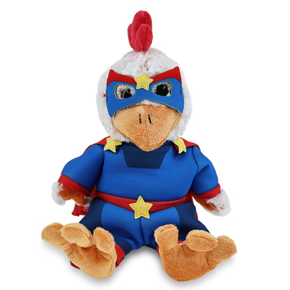 SUPER-SOFT PLUSH - SITTING ROOSTER SUPER HERO