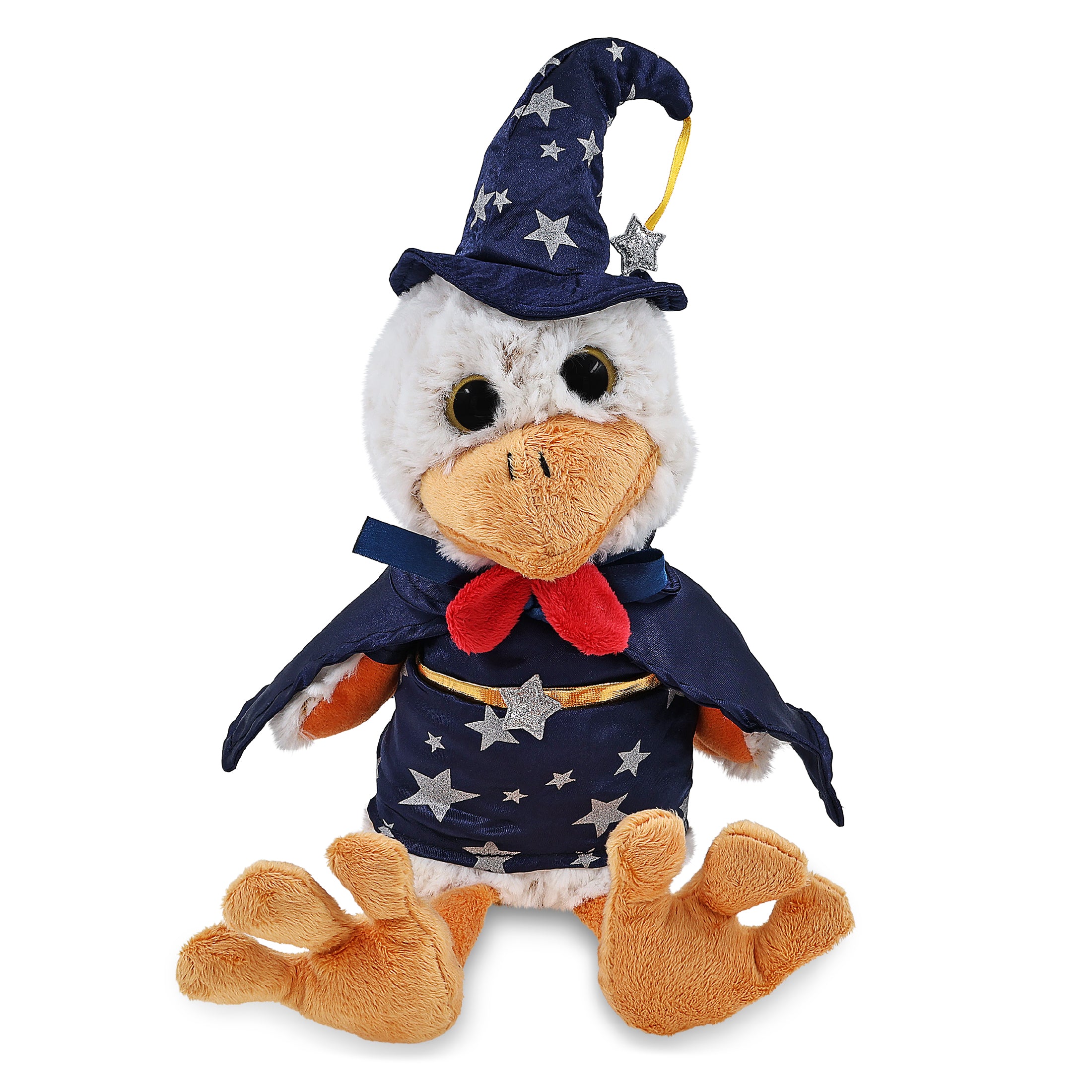 SUPER-SOFT PLUSH - SITTING ROOSTER WITH WIZARD DRESS UP