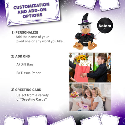 SUPER-SOFT PLUSH - SITTING ROOSTER WITCH