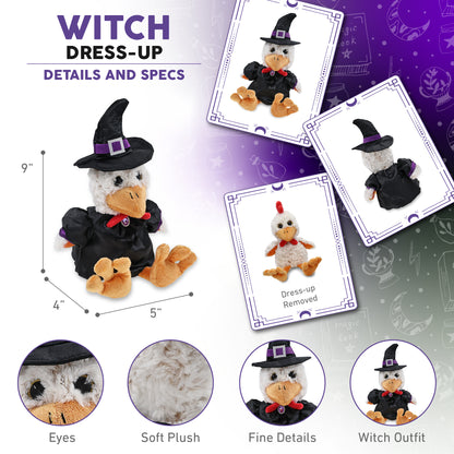 SUPER-SOFT PLUSH - SITTING ROOSTER WITCH