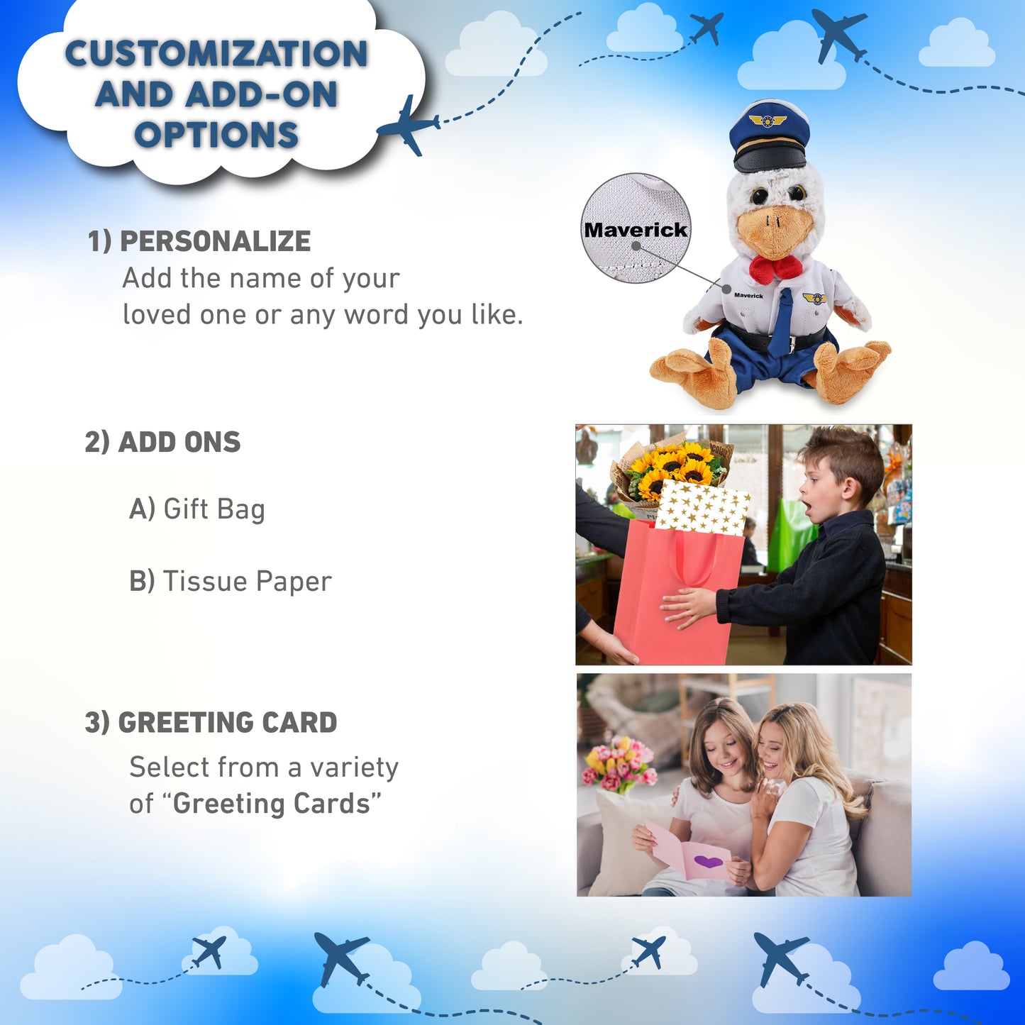 SUPER-SOFT PLUSH - SITTING ROOSTER WITH PILOT DRESS UP