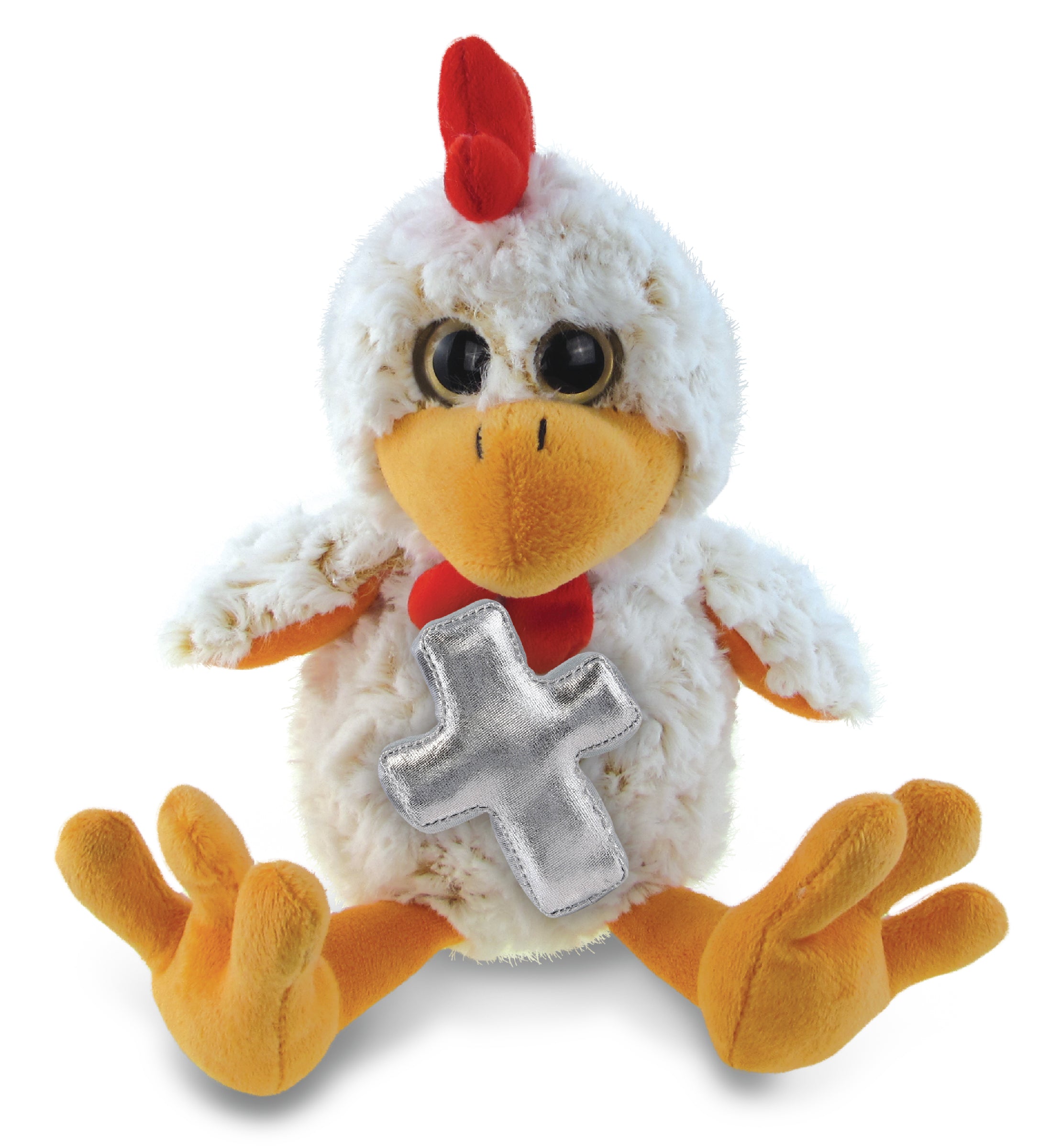 PLUSH CROSS - SUPER-SOFT PLUSH - SITTING ROOSTER