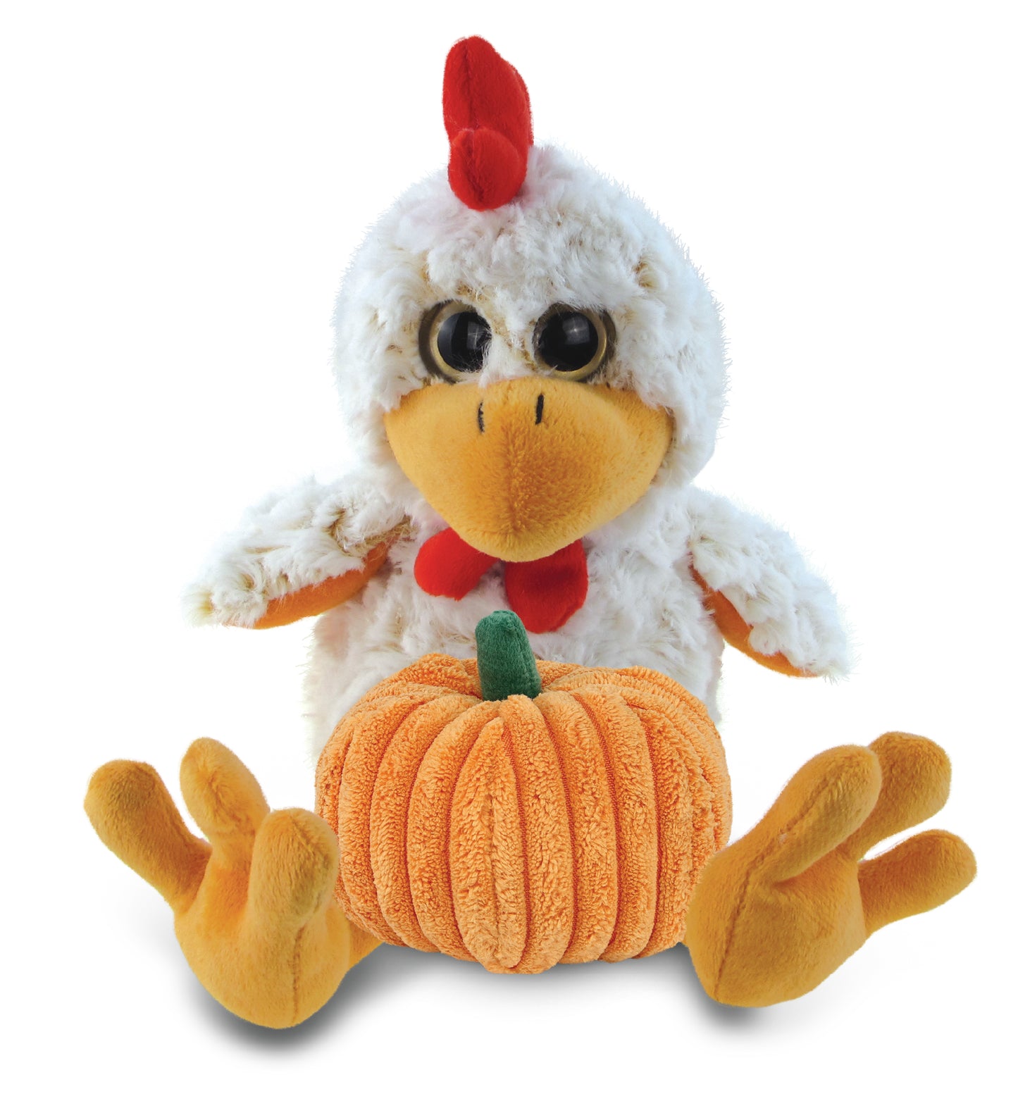PLUSH PUMPKIN - SUPER-SOFT PLUSH - SITTING ROOSTER