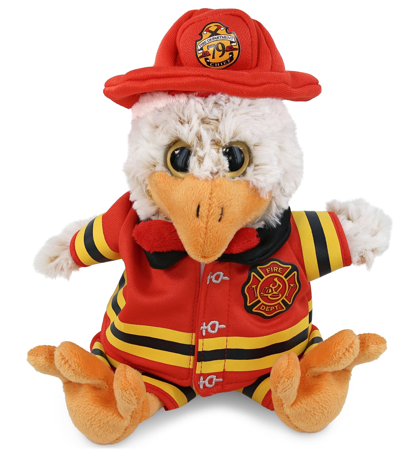 PLUSH FIREMAN - SUPER-SOFT PLUSH - SITTING ROOSTER