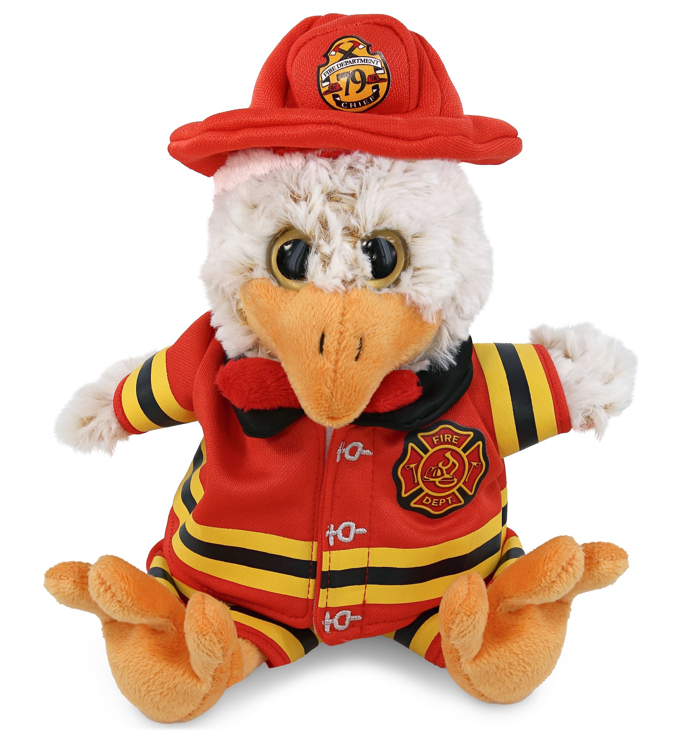 PLUSH FIREMAN - SUPER-SOFT PLUSH - SITTING ROOSTER