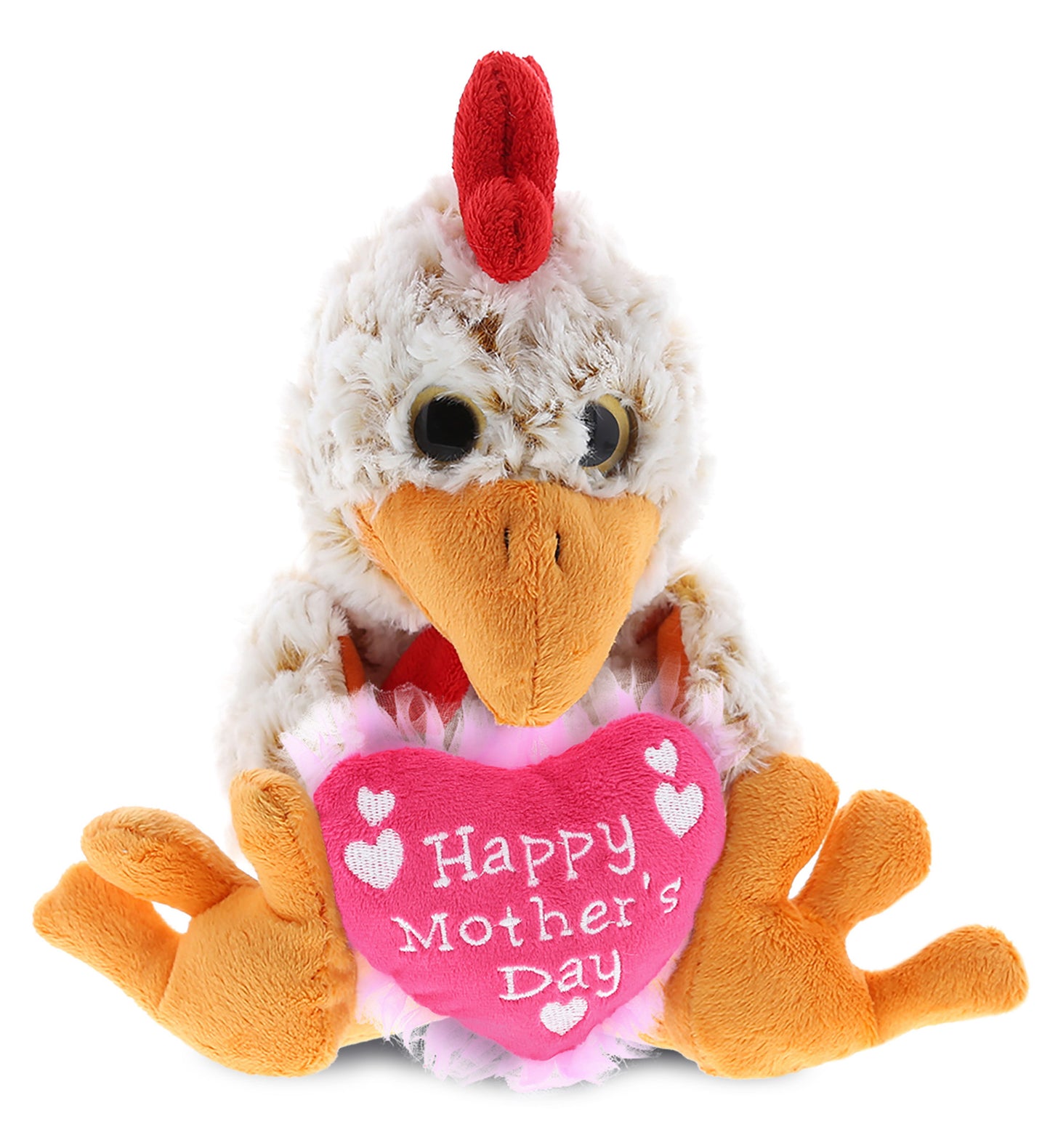 PLUSH MOTHERS DAY HEART - SUPER-SOFT PLUSH - SITTING ROOSTER