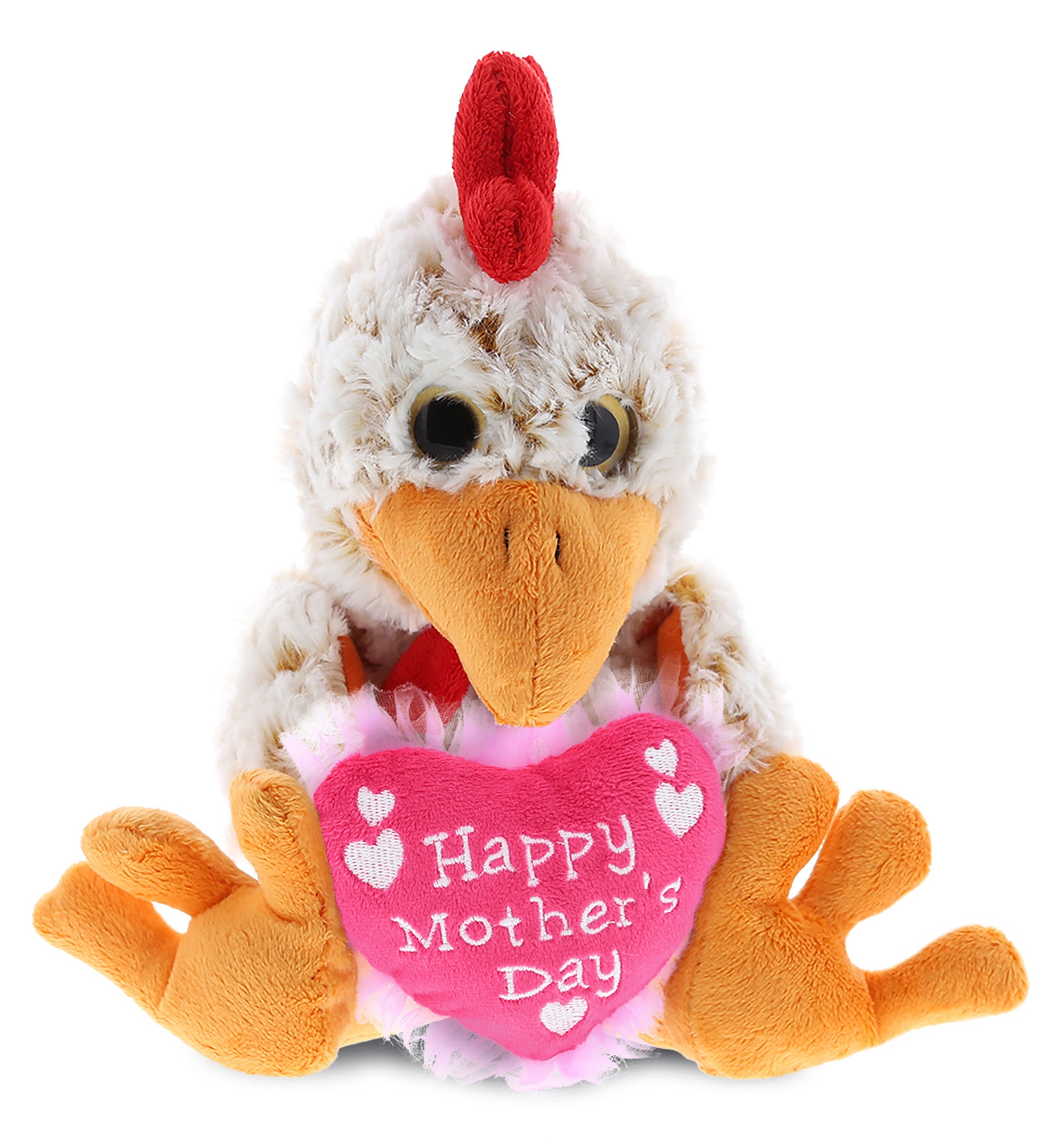 PLUSH MOTHERS DAY HEART - SUPER-SOFT PLUSH - SITTING ROOSTER