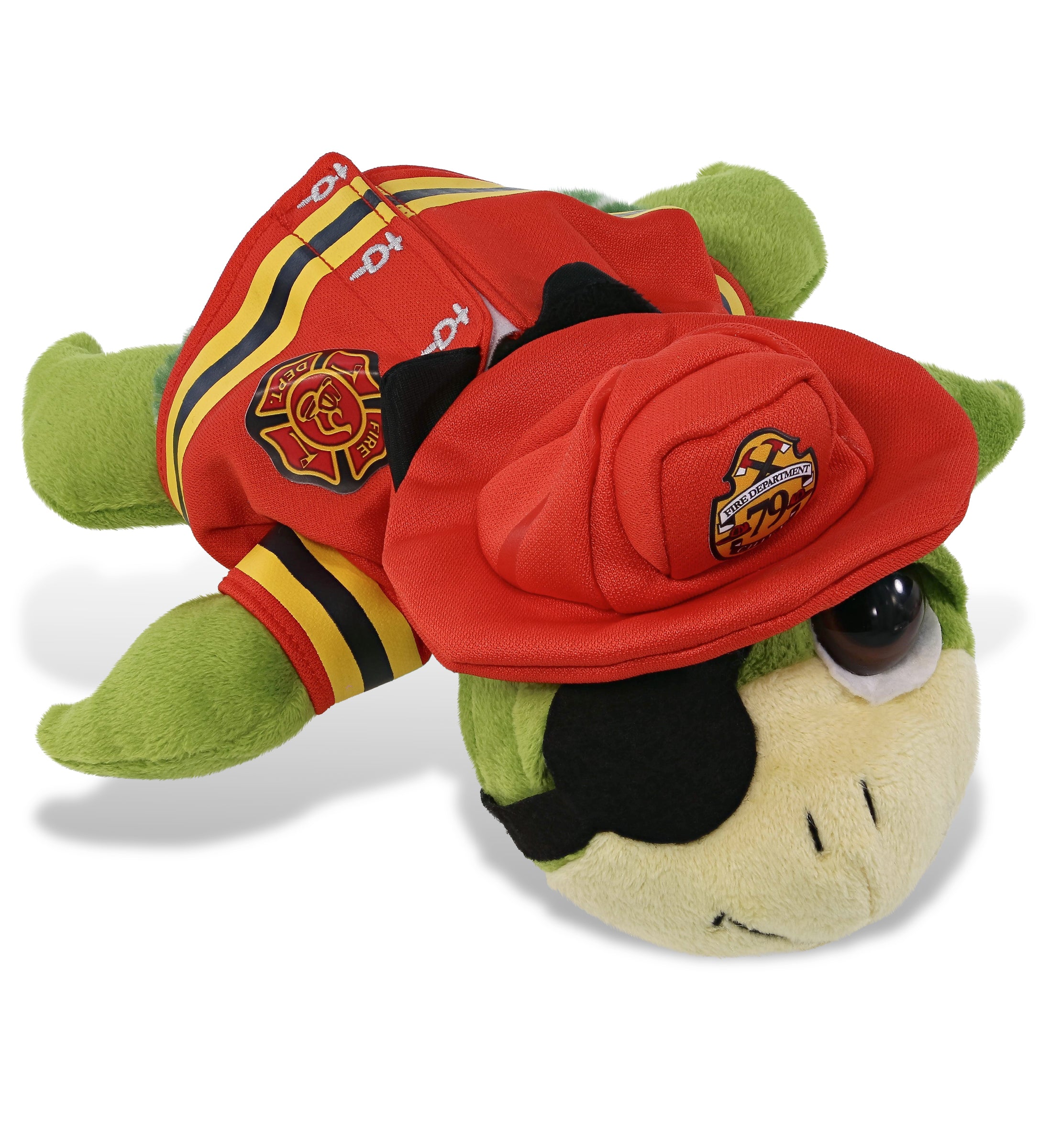 PLUSH FIREMAN - SUPER-SOFT PLUSH - GREEN PIRATE SEA TURTLE