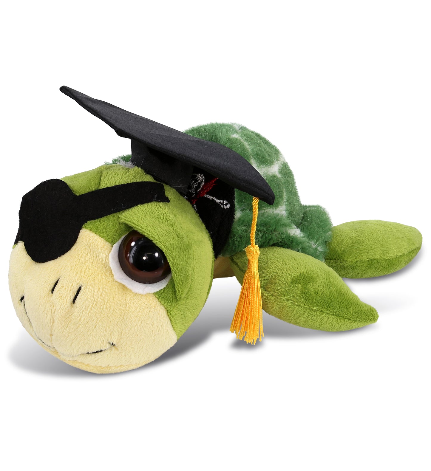 PLUSH GRADUATION - SUPER-SOFT PLUSH - GREEN PIRATE SEA TURTLE