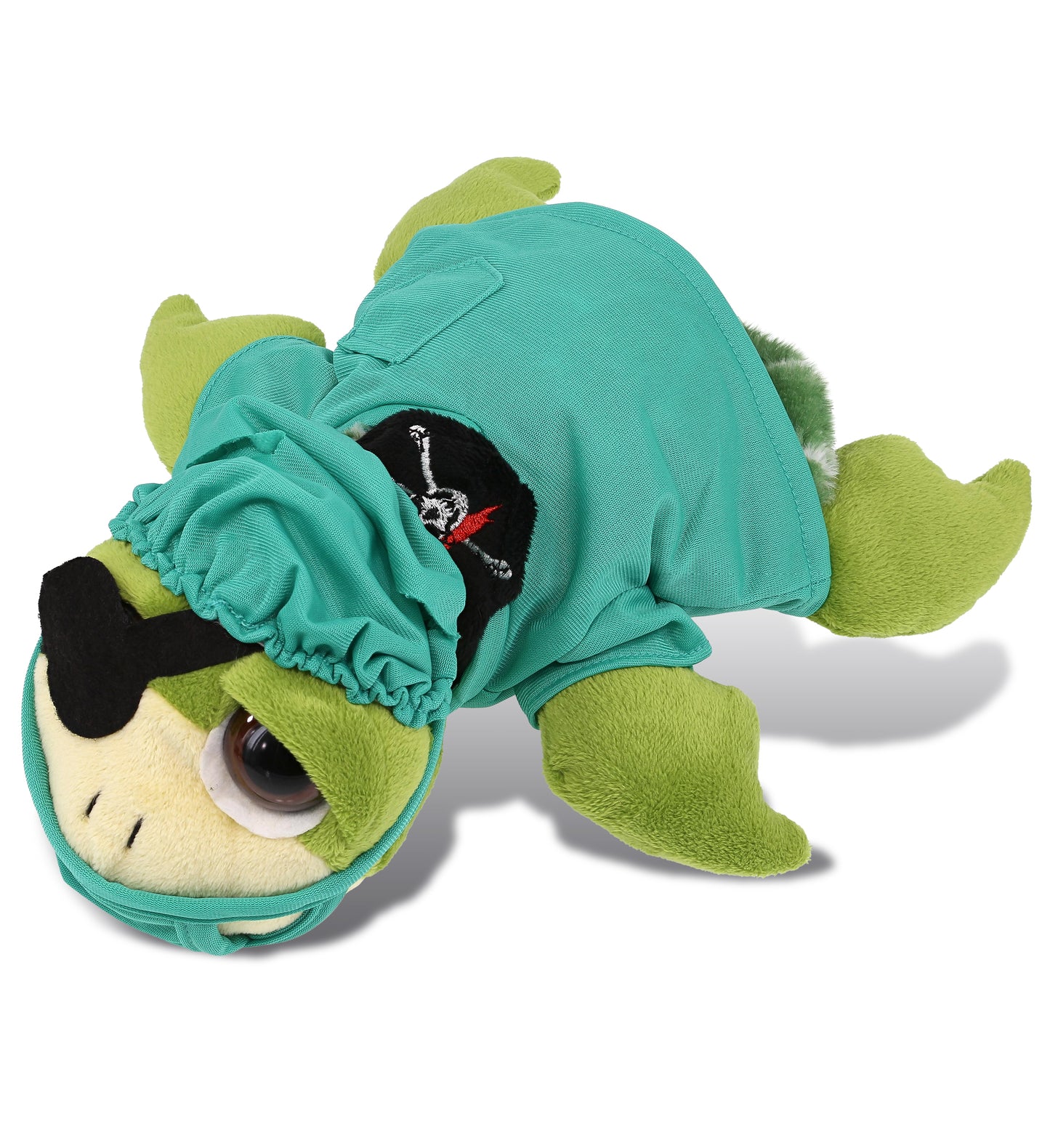 PLUSH DOCTOR - SUPER-SOFT PLUSH - GREEN PIRATE SEA TURTLE