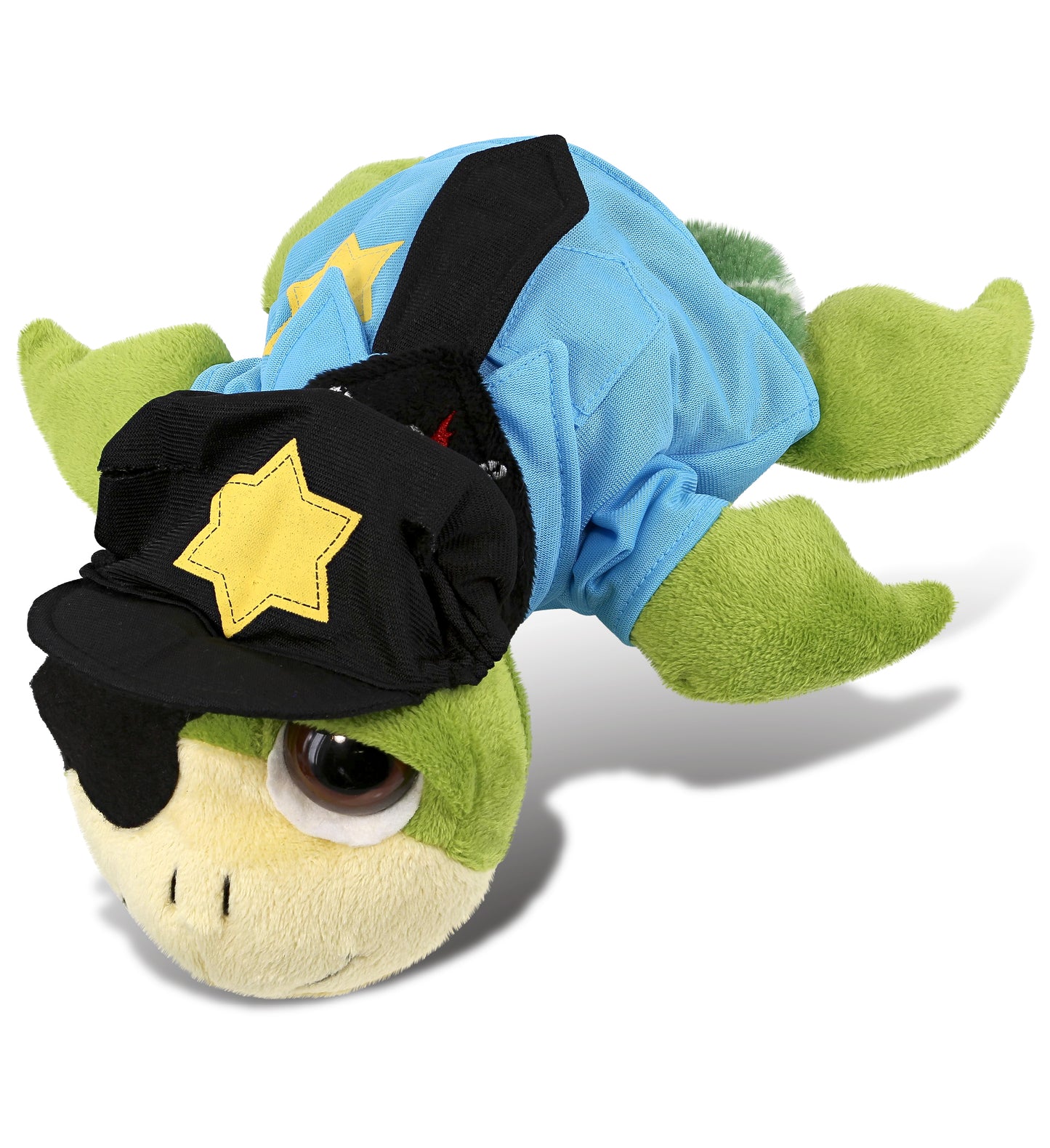 PLUSH POLICE - SUPER-SOFT PLUSH - GREEN PIRATE SEA TURTLE