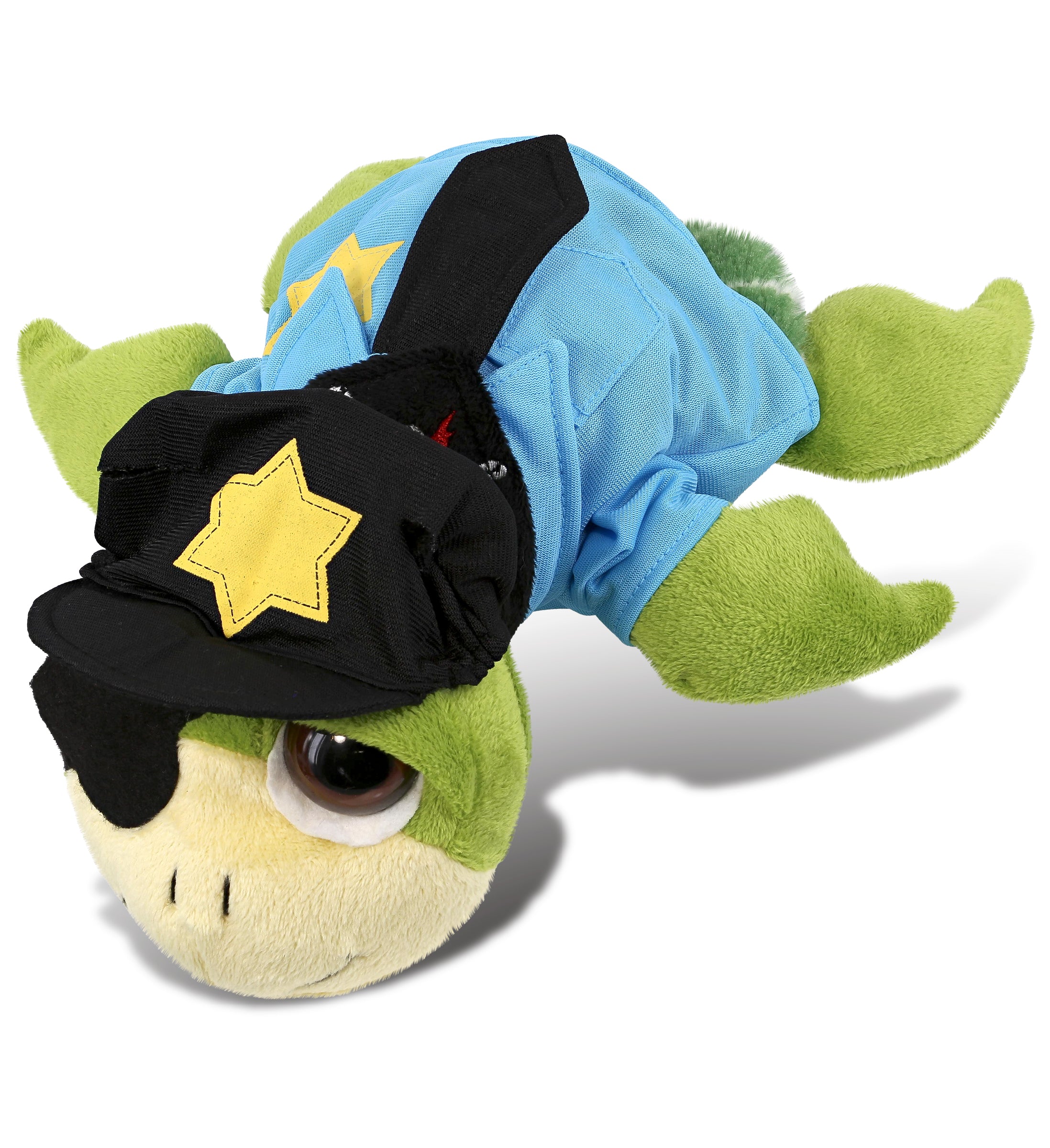 PLUSH POLICE - SUPER-SOFT PLUSH - GREEN PIRATE SEA TURTLE