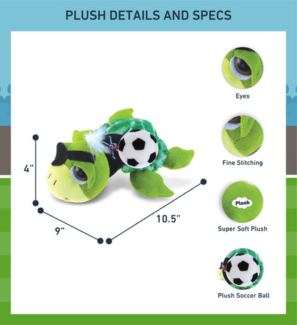 SUPER-SOFT PLUSH - GREEN PIRATE SEA TURTLE