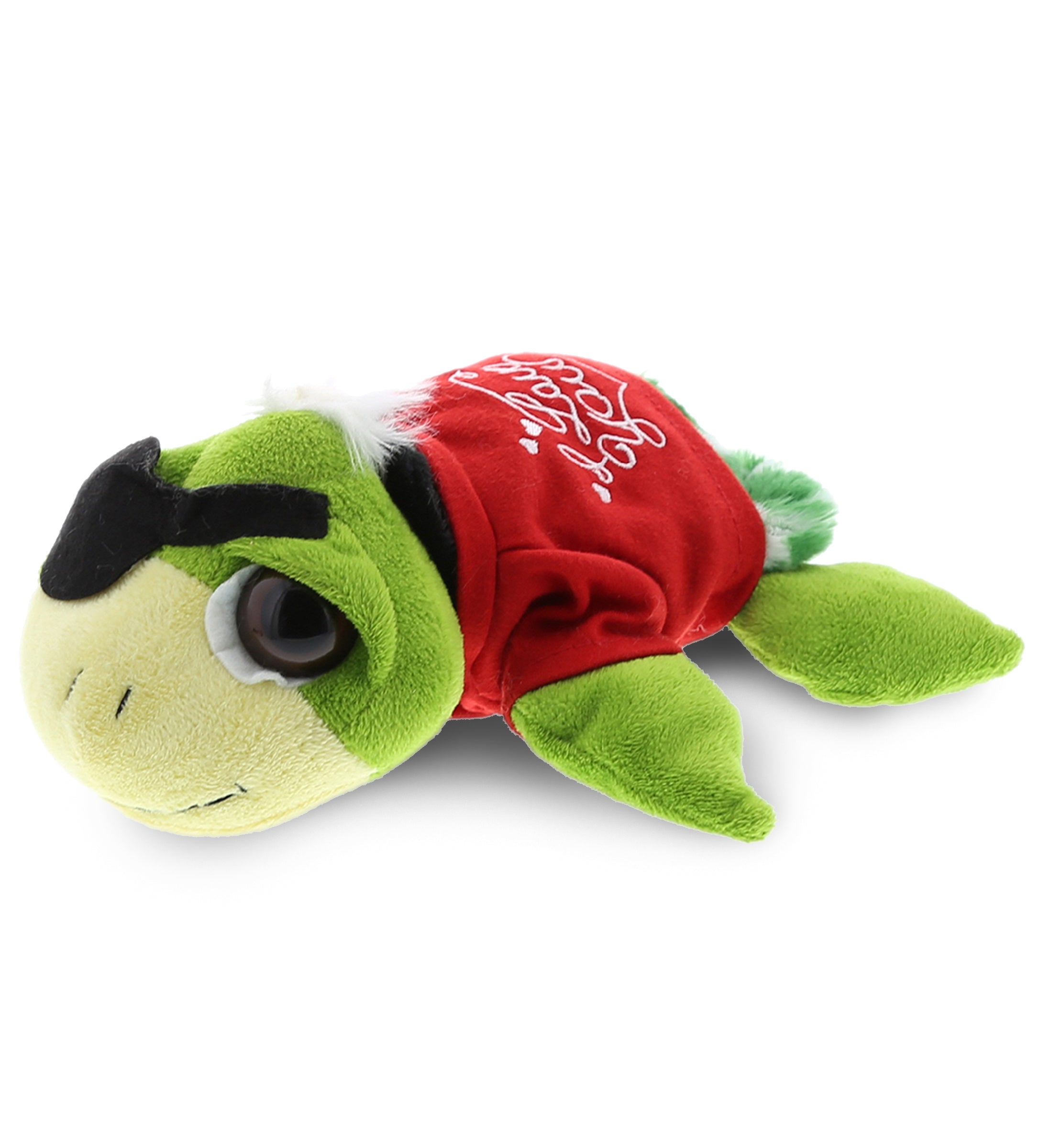 PLUSH I LOVE YOU RED SHIRT- SUPER-SOFT PLUSH - GREEN PIRATE SEA TURTLE