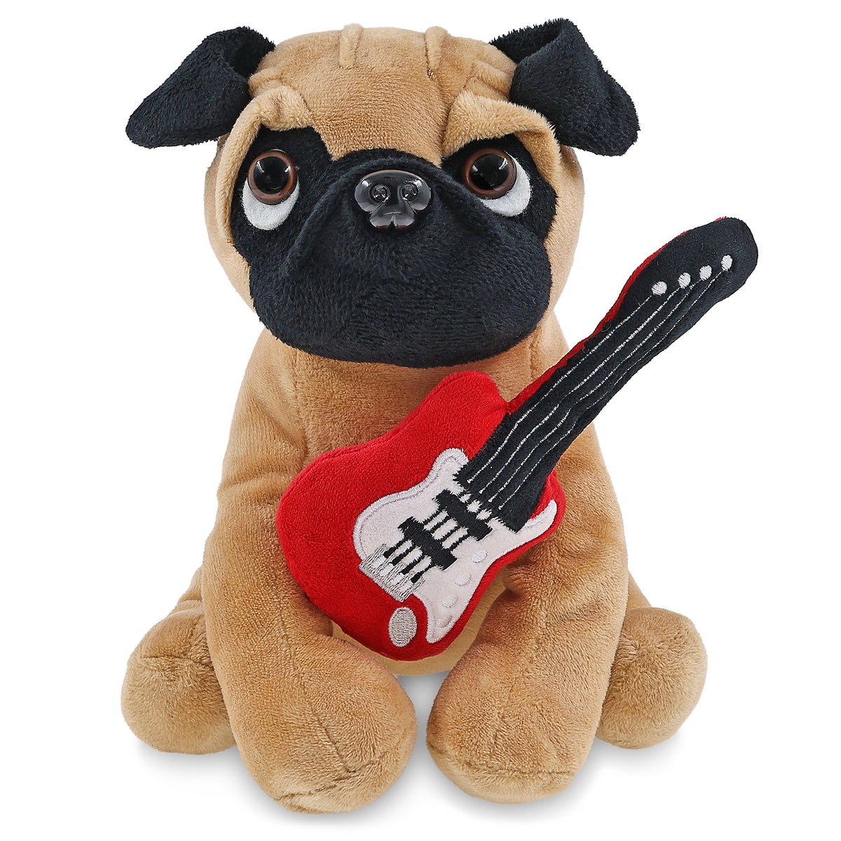 PLUSH - PUG DOG 8" WITH GUITAR ADD ON