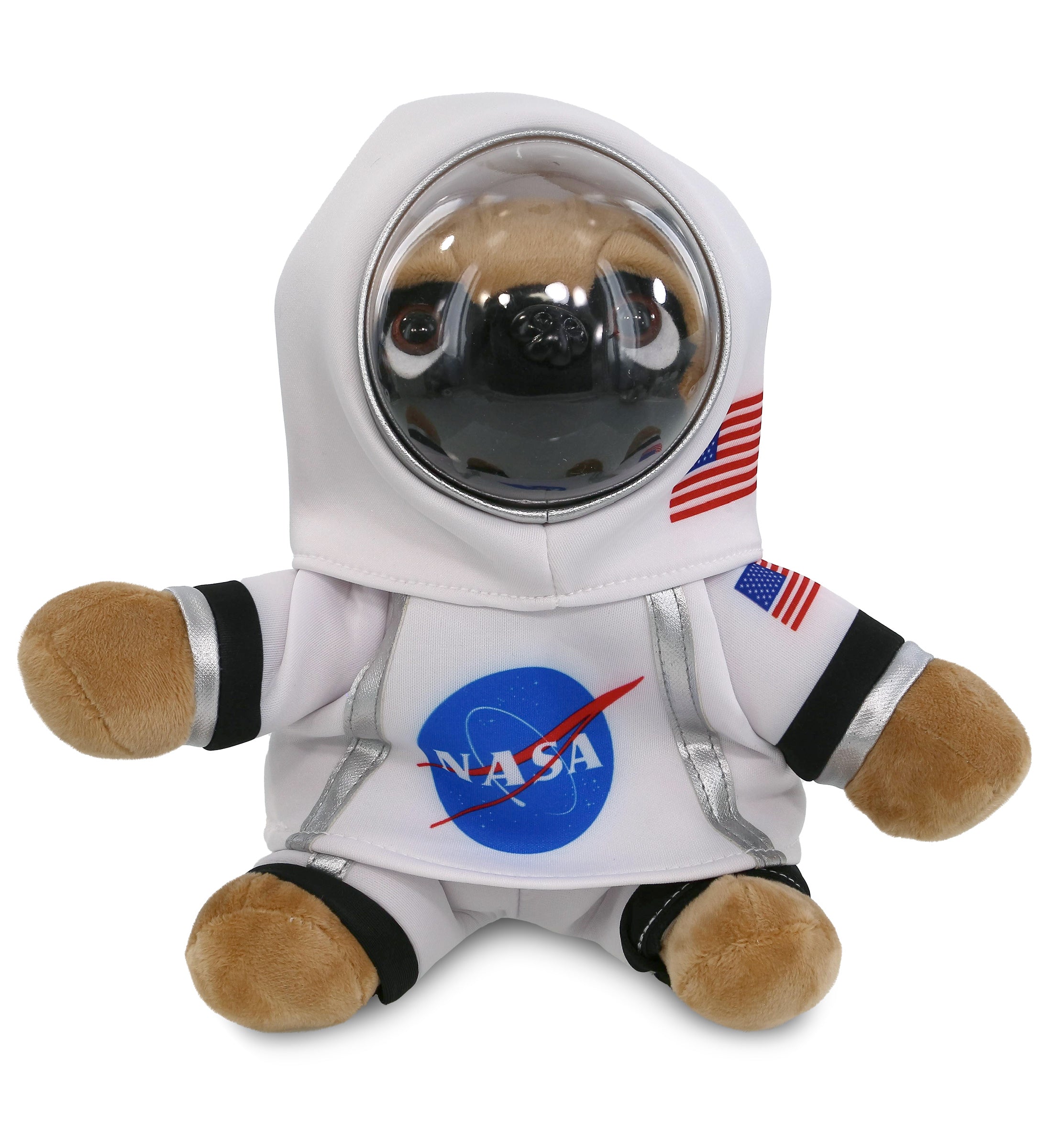 PLUSH ASTRONAUT - PLUSH - PUG DOG 8"