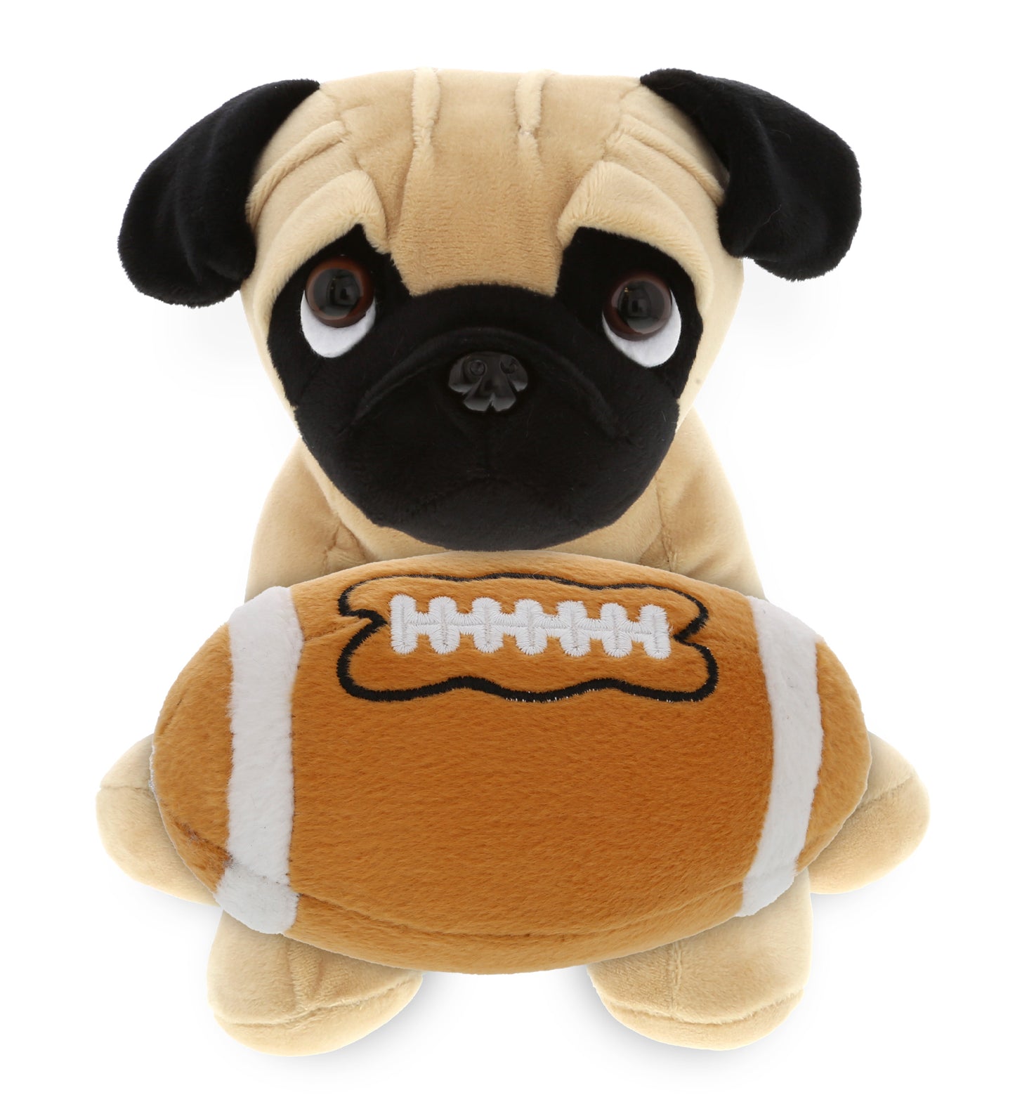 PLUSH - PUG DOG 8" With Football Plush