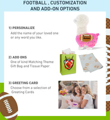 PLUSH - SPARKLE PINK LLAMA With Football Plush