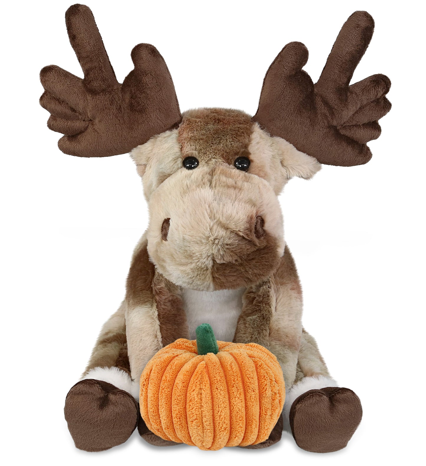 PLUSH PUMPKIN - SUPER SOFT PLUSH - FOREST FLOPPY MOOSE 10.5"