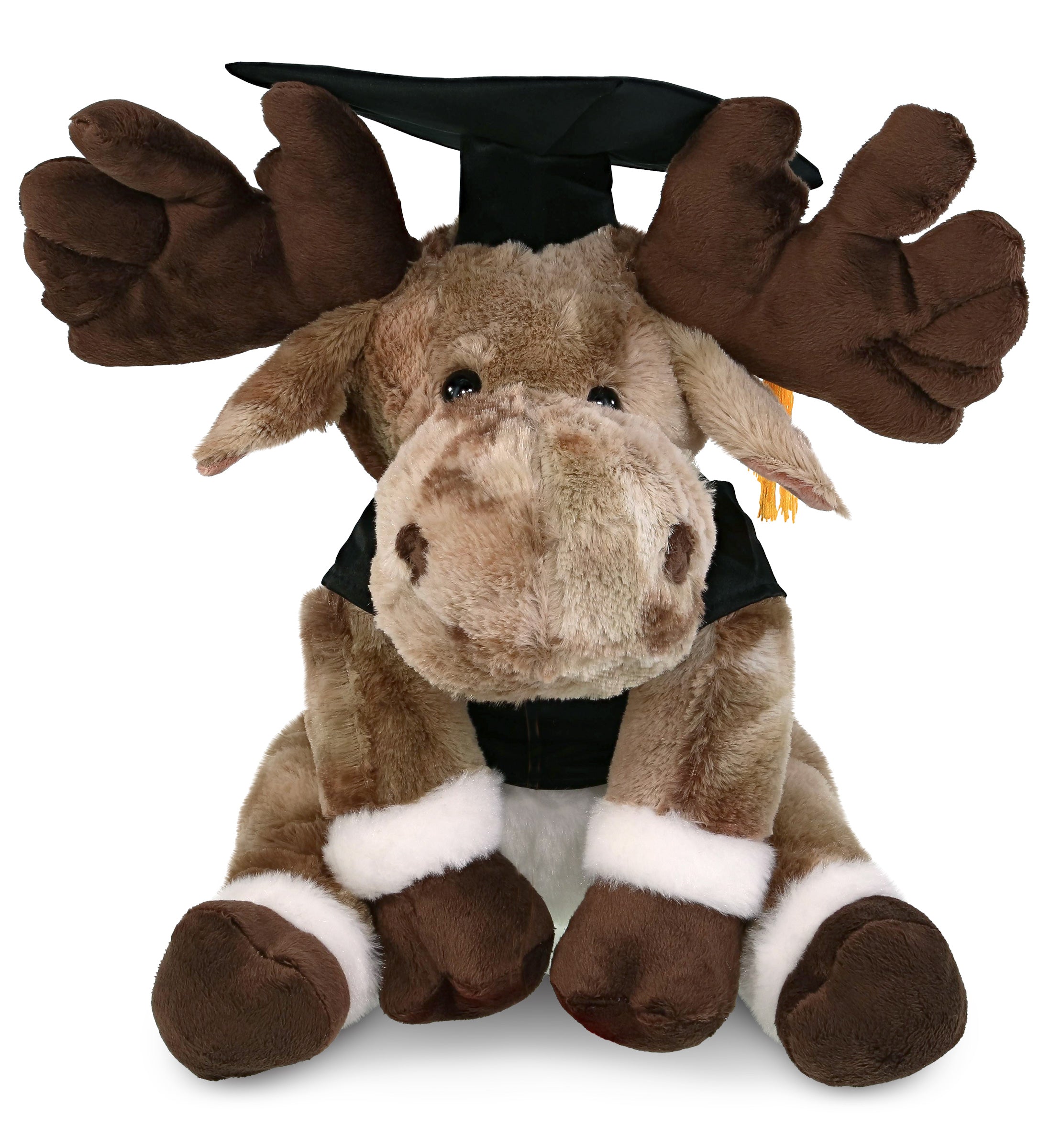 PLUSH GRADUATION - SUPER SOFT PLUSH - FOREST FLOPPY MOOSE 10.5"