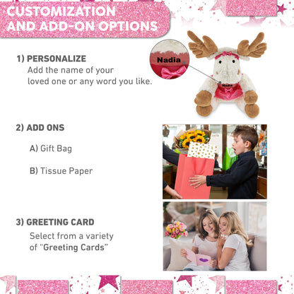 SUPER SOFT PLUSH - FANCY FLOPPY MOOSE 10.5" BALLERINA