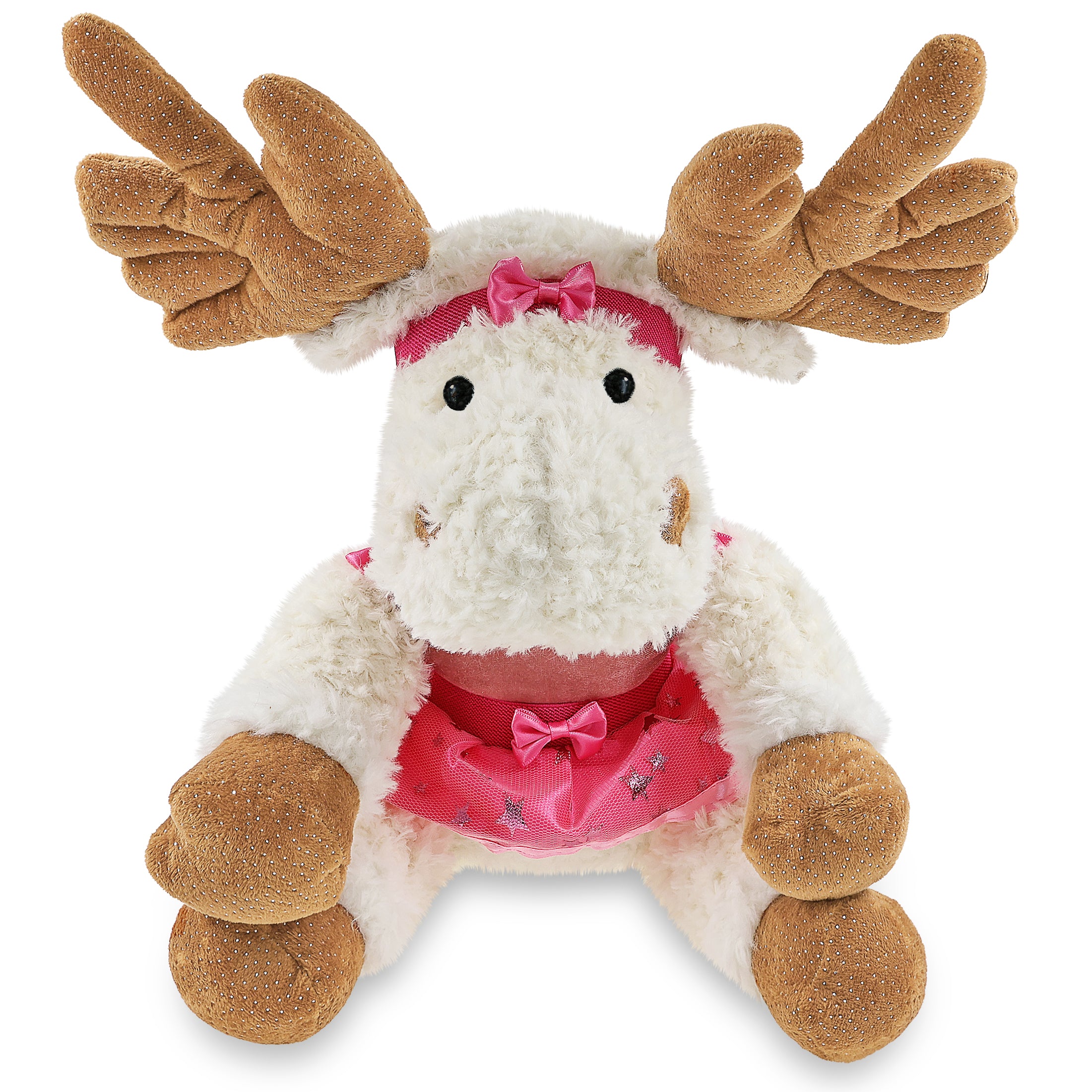 SUPER SOFT PLUSH - FANCY FLOPPY MOOSE 10.5" BALLERINA
