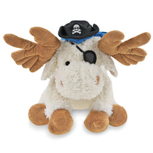SUPER SOFT PLUSH - FANCY FLOPPY MOOSE 10.5" PIRATE DRESS UP