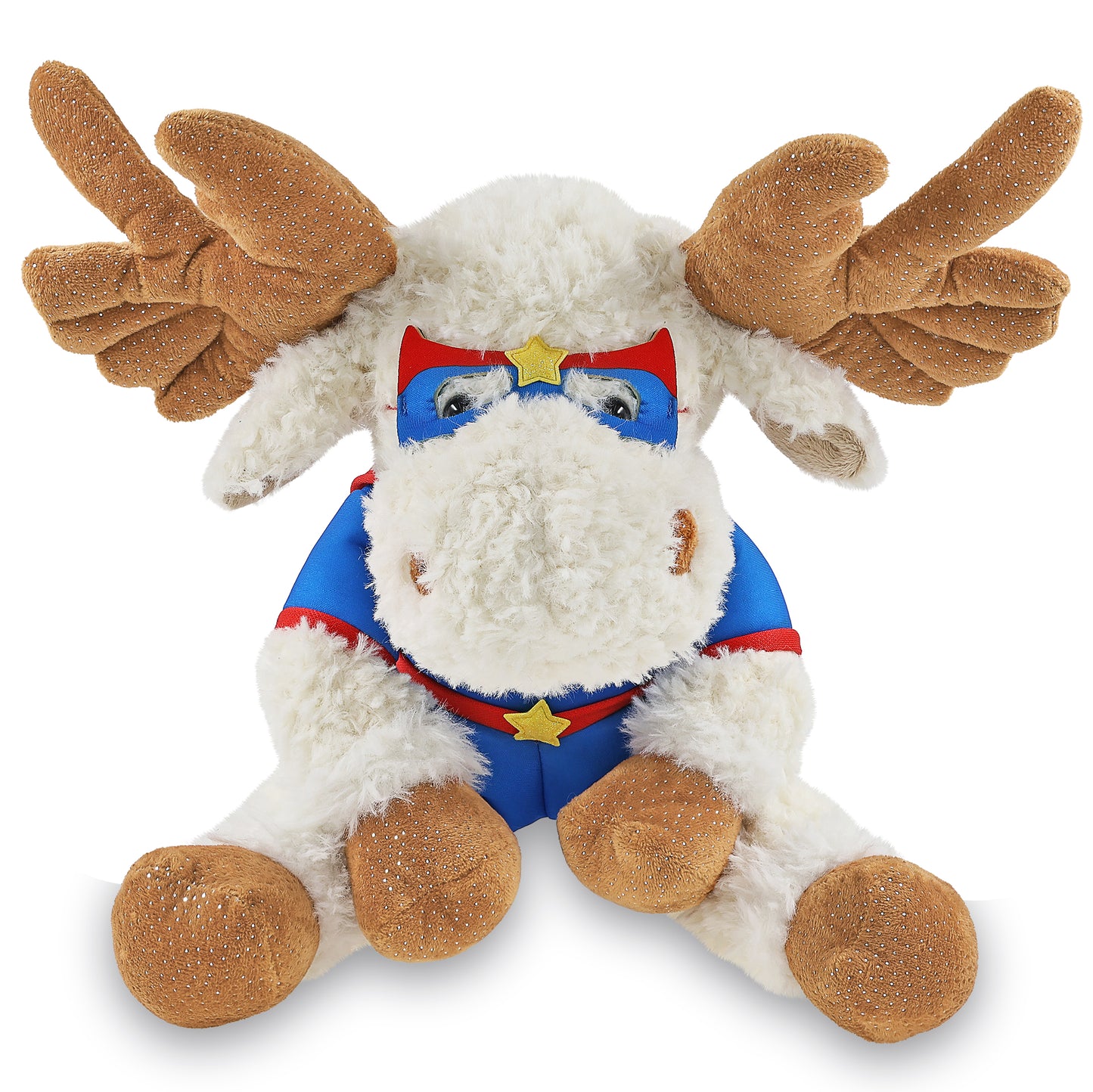 SUPER SOFT PLUSH - FANCY FLOPPY MOOSE 10.5" SUPER HERO