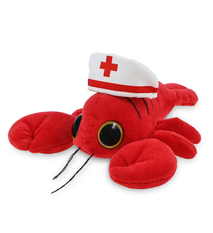 BIG EYE 6" PLUSH - LOBSTER With NURSE Dress-Up