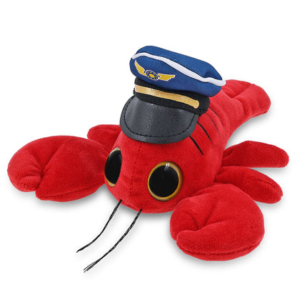 BIG EYE 6" PLUSH - LOBSTER WITH PILOT DRESS UP