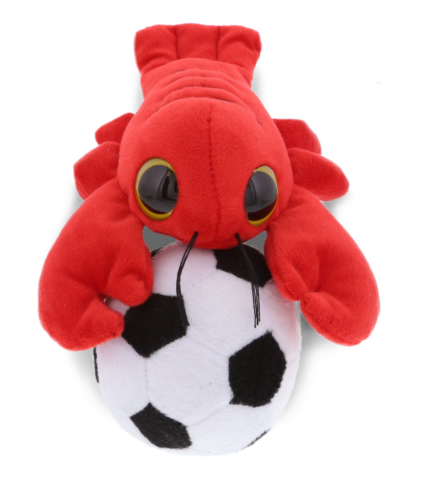 PLUSH SOCCER BALL - BIG EYE 6" PLUSH - LOBSTER