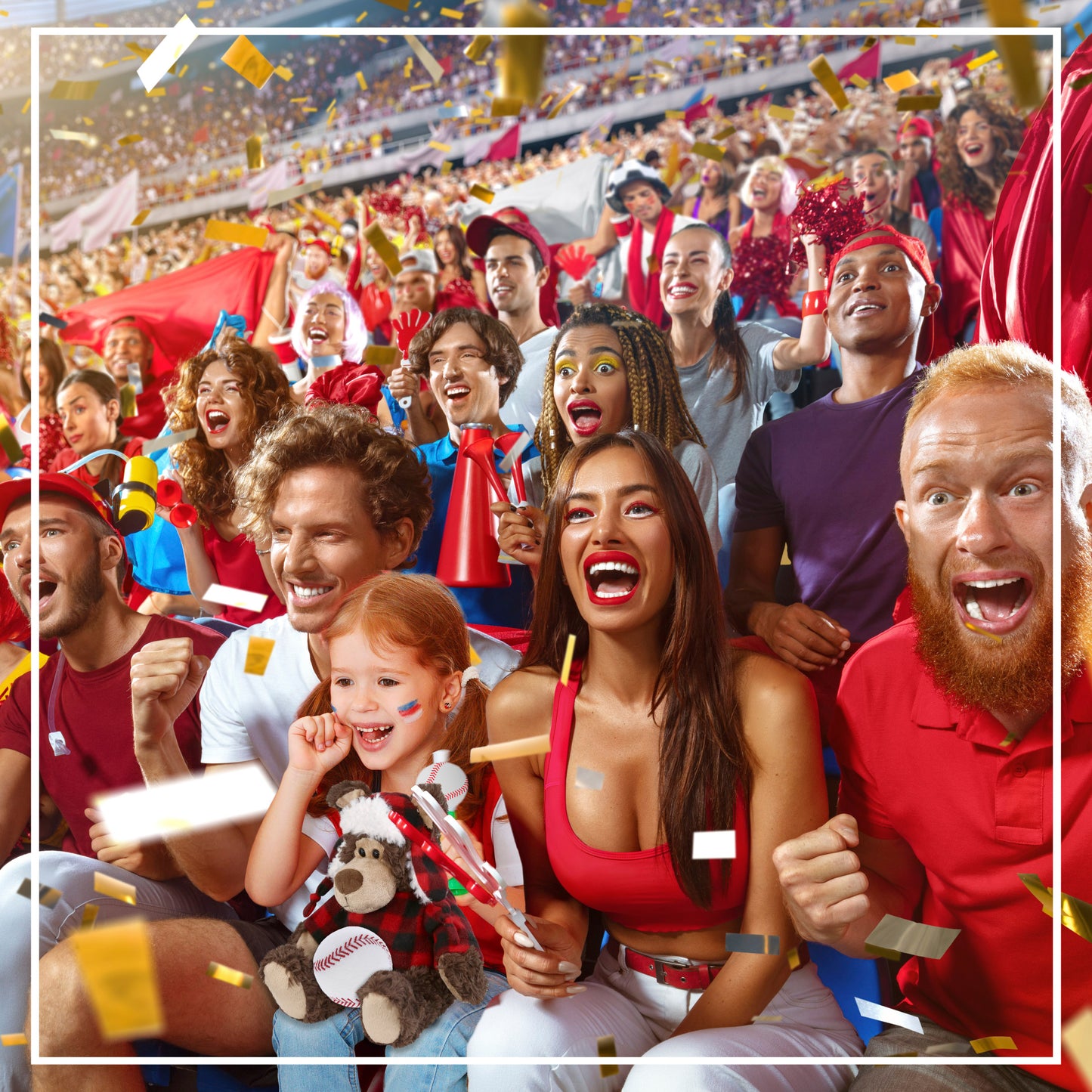 SUPER SOFT PLUSH - RED PLAID OUTFIT - GRIZZLY BEAR with Baseball Plush