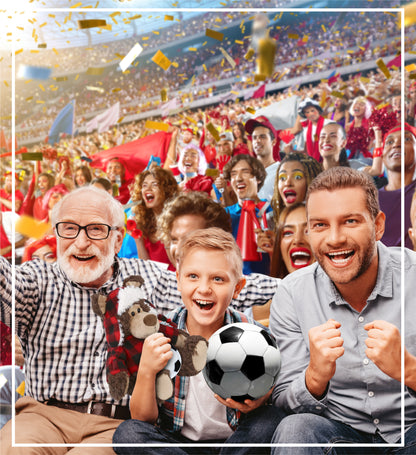 SUPER SOFT PLUSH - RED PLAID OUTFIT - GRIZZLY BEAR with Soccer Plush