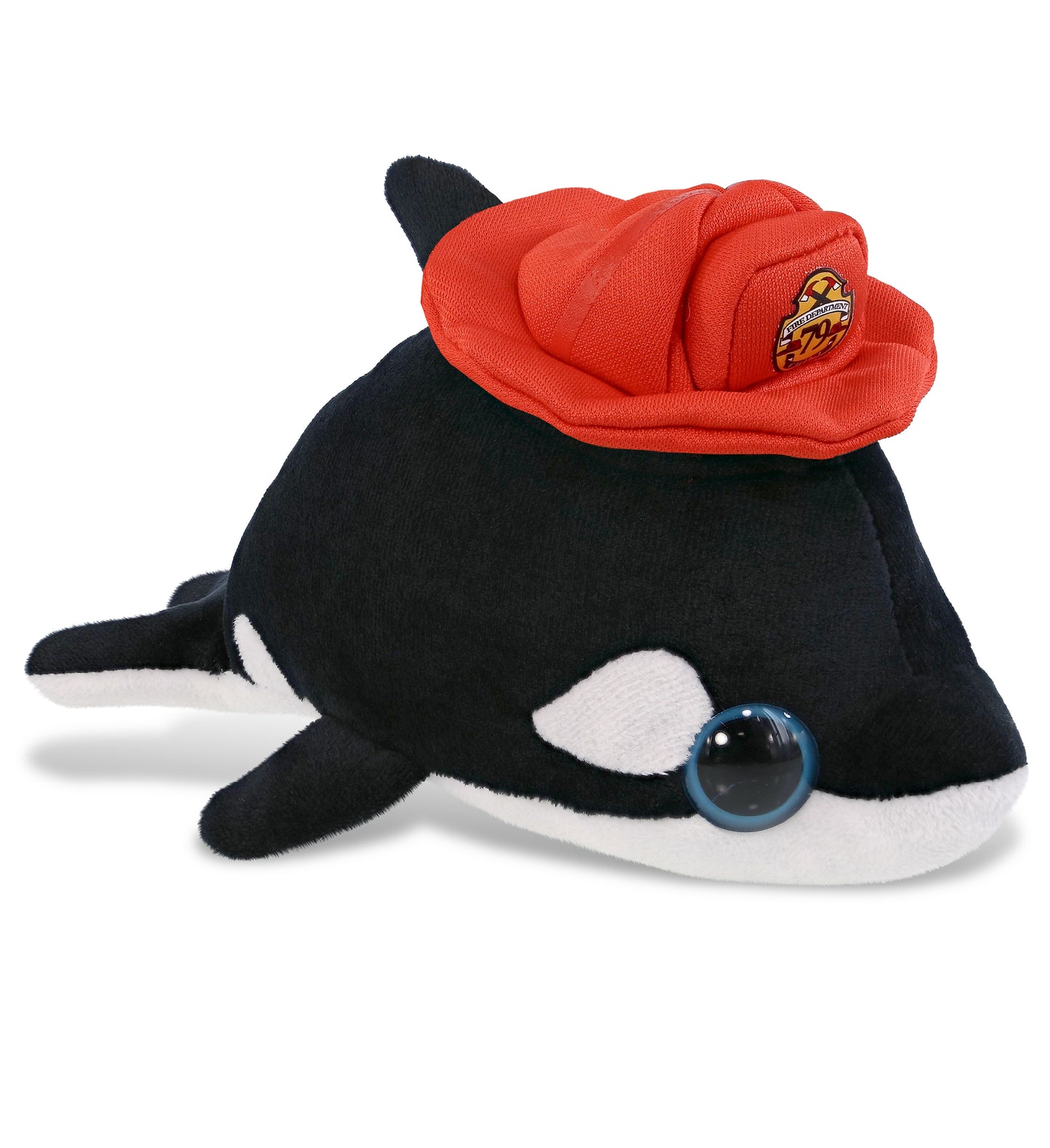 PLUSH FIREMAN - BIG EYE 6" PLUSH - KILLER WHALE
