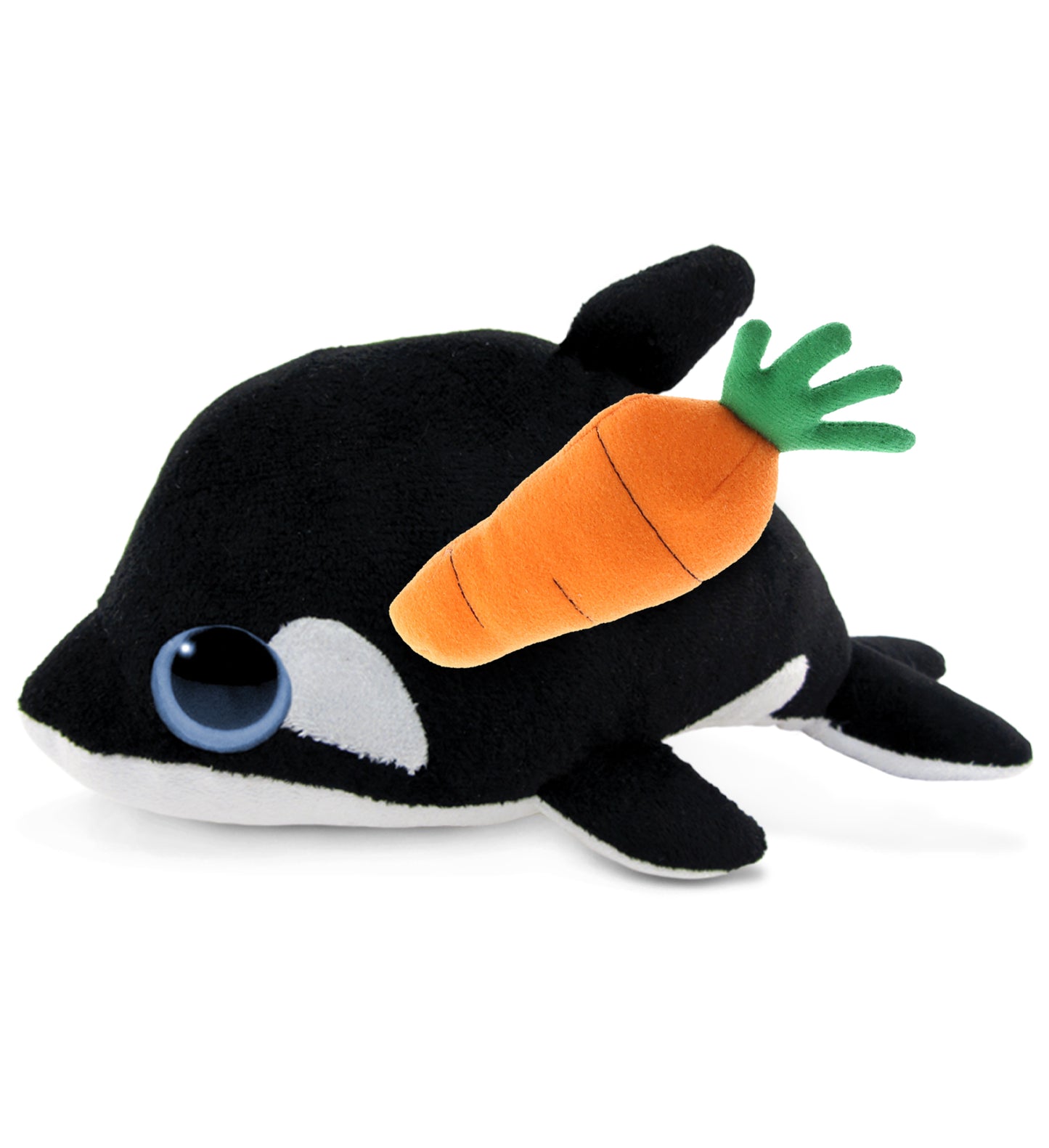 PLUSH CARROT - BIG EYE 6" PLUSH - KILLER WHALE