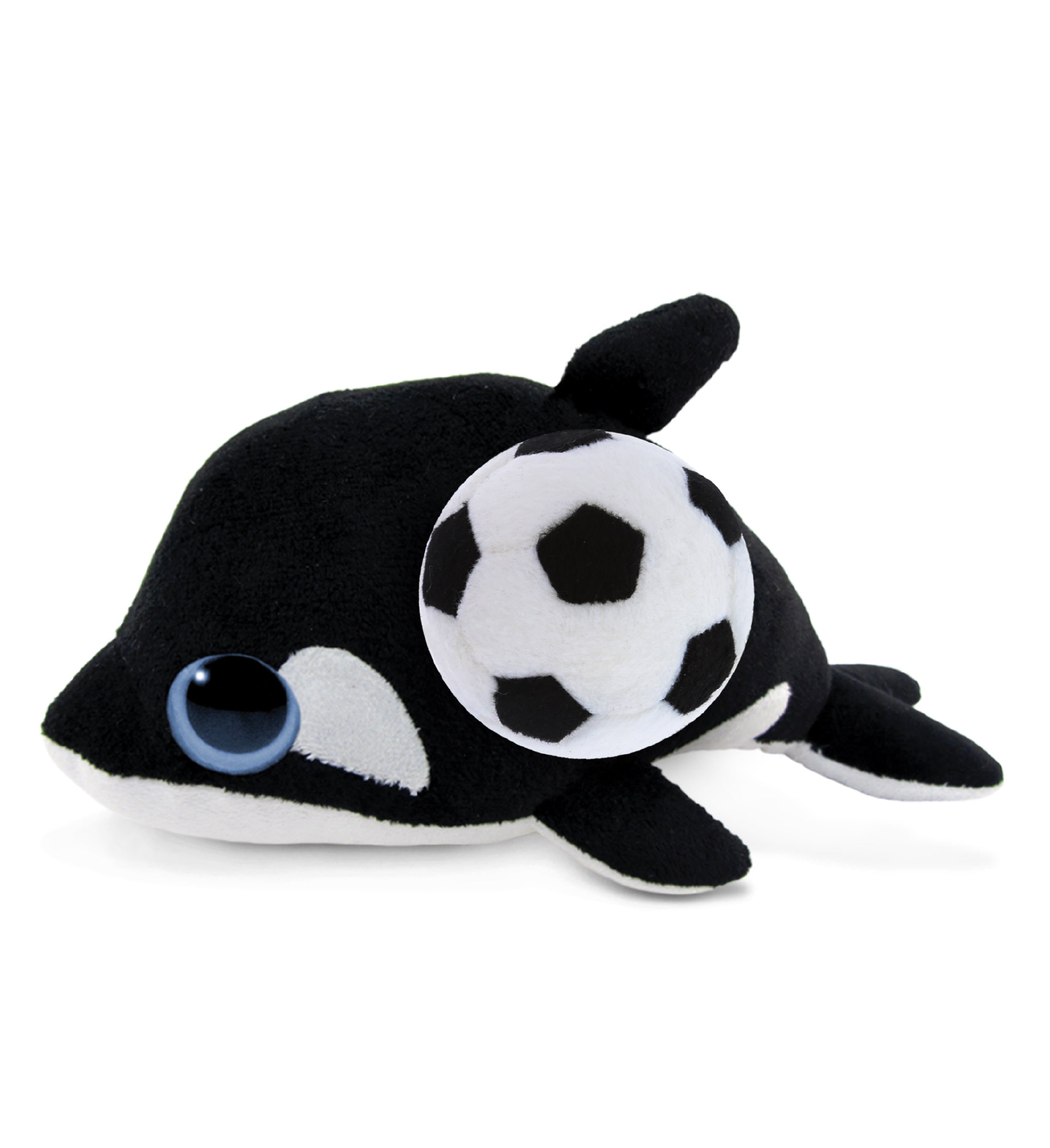 PLUSH SOCCER BALL - BIG EYE 6" PLUSH - KILLER WHALE