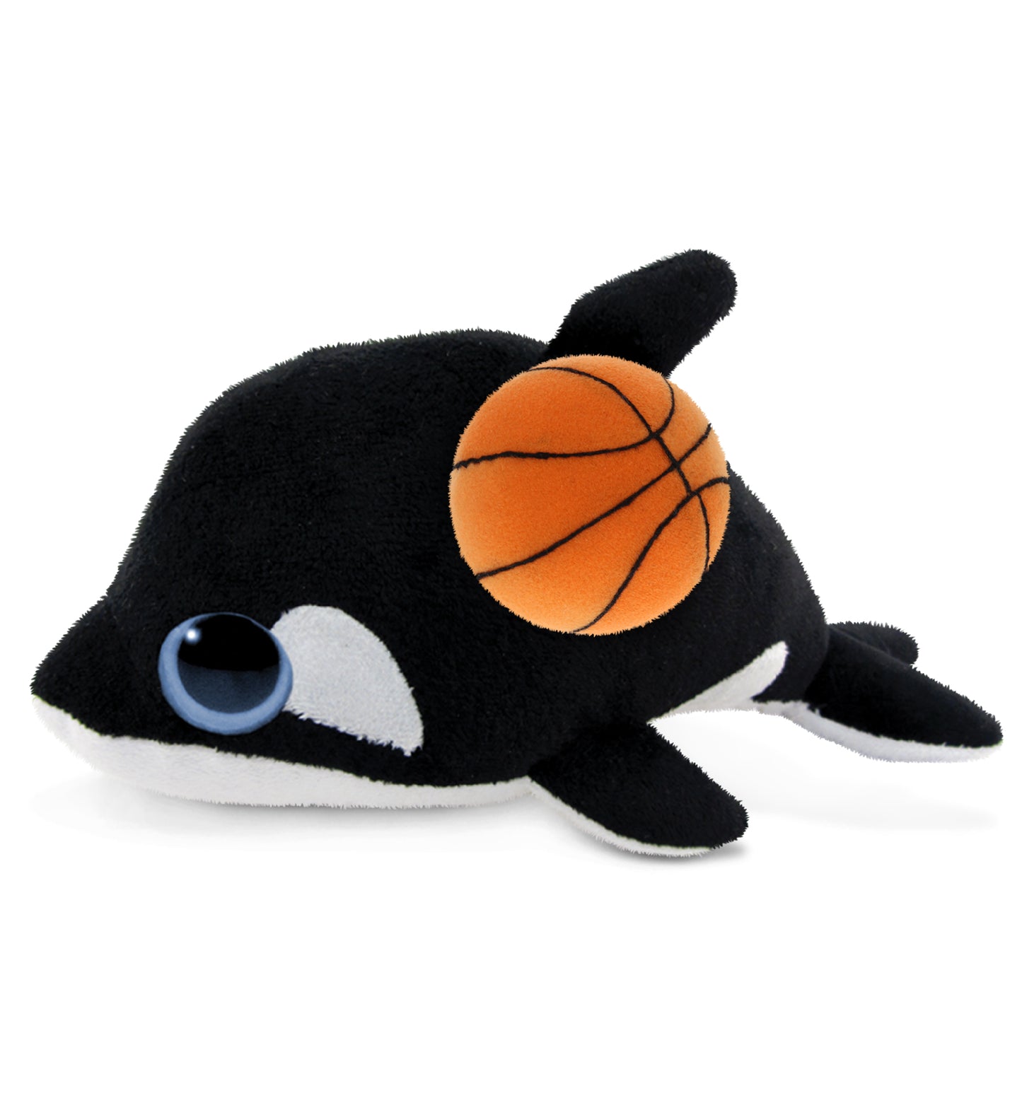 PLUSH BASKETBALL - BIG EYE 6" PLUSH - KILLER WHALE
