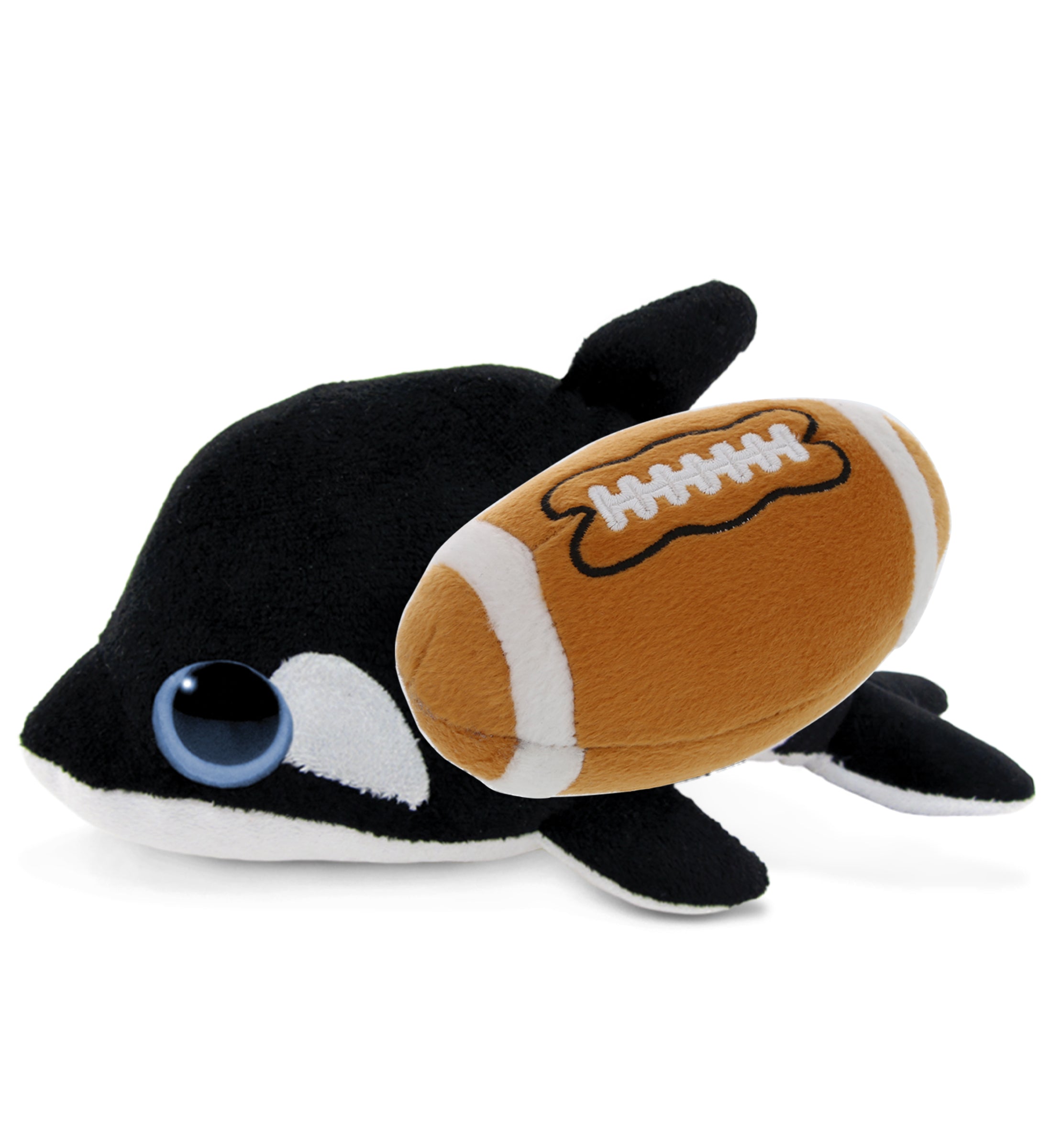 BIG EYE 6' PLUSH - KILLER WHALE With Football Plush