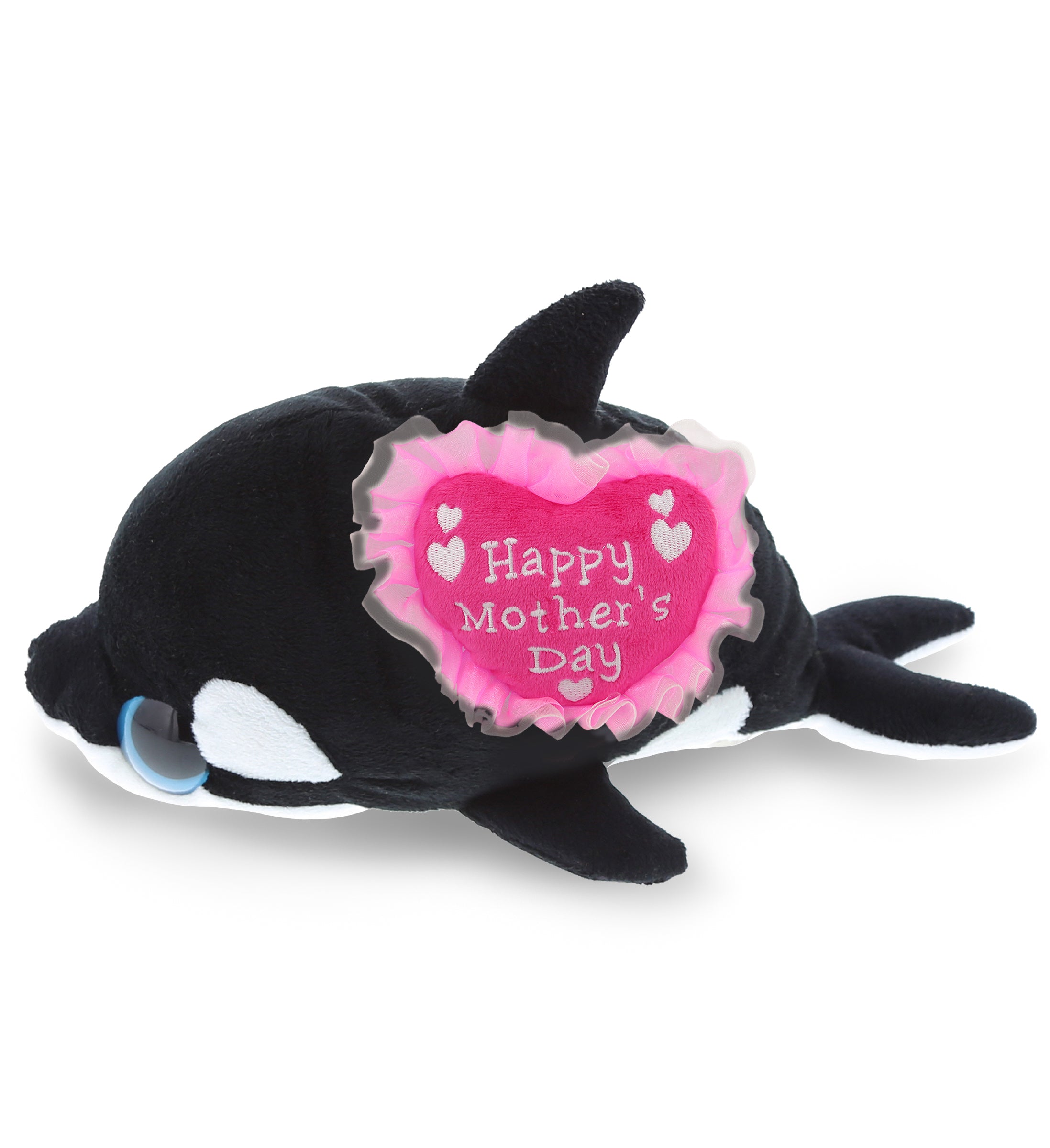 PLUSH MOTHERS DAY HEART - BIG EYE 6" PLUSH - KILLER WHALE