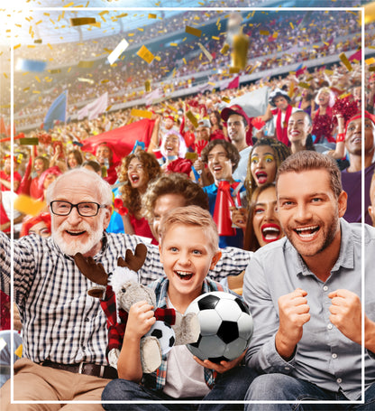 SUPER SOFT PLUSH - RED PLAID OUTFIT - MOOSE with Soccer Plush