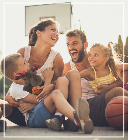 SUPER SOFT PLUSH - PLAID BROWN MOOSE with Basketball Plush